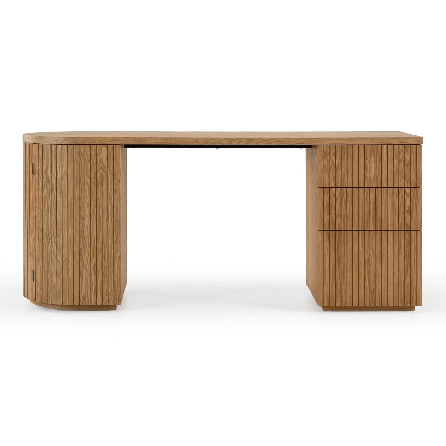 Luxury Wooden 3-Drawer Modern Desk European Style for Villa