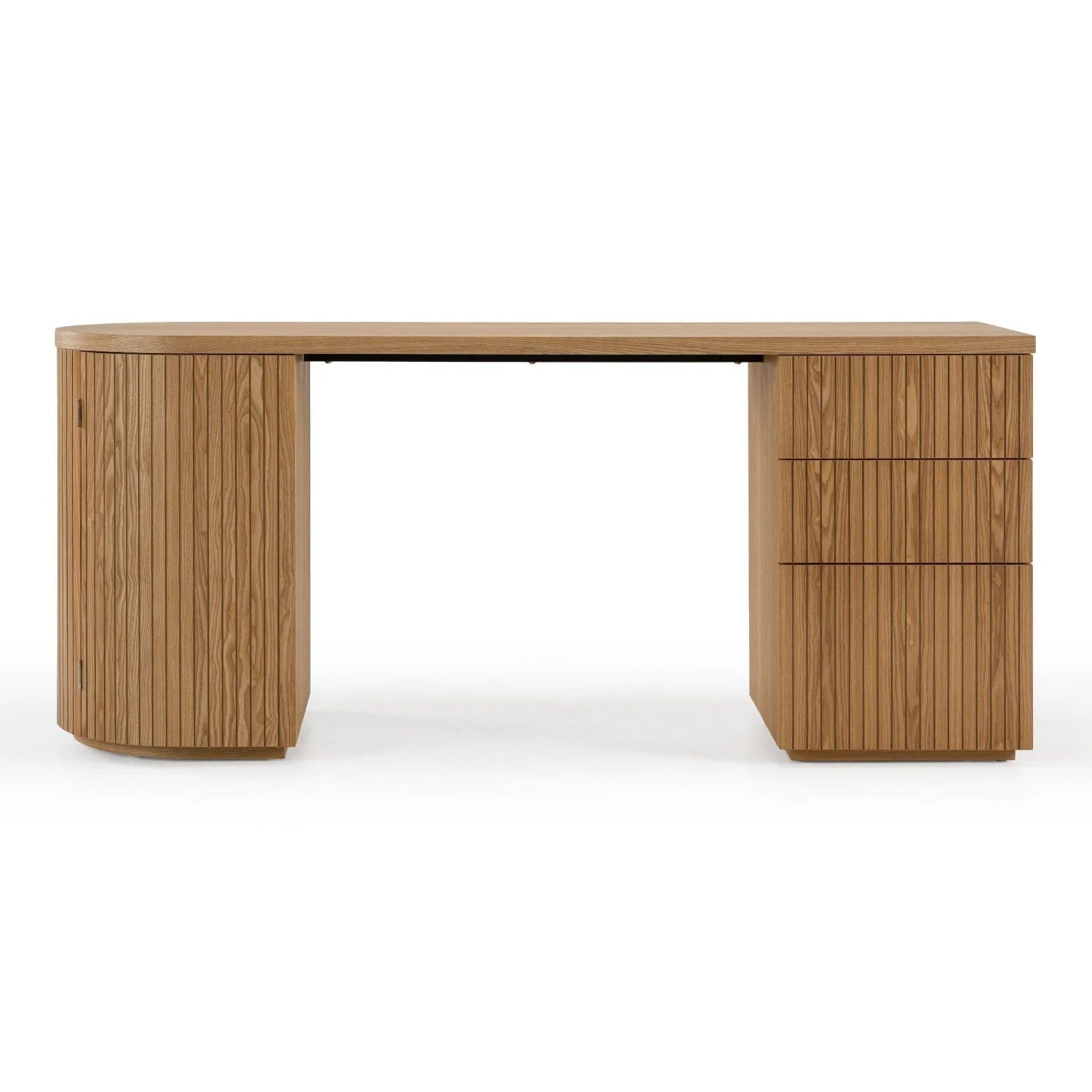 Luxury Wooden 3-Drawer Modern Desk European Style for Villa