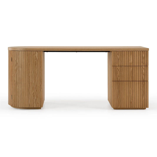 Luxury Wooden 3-Drawer Modern Desk European Style for Villa