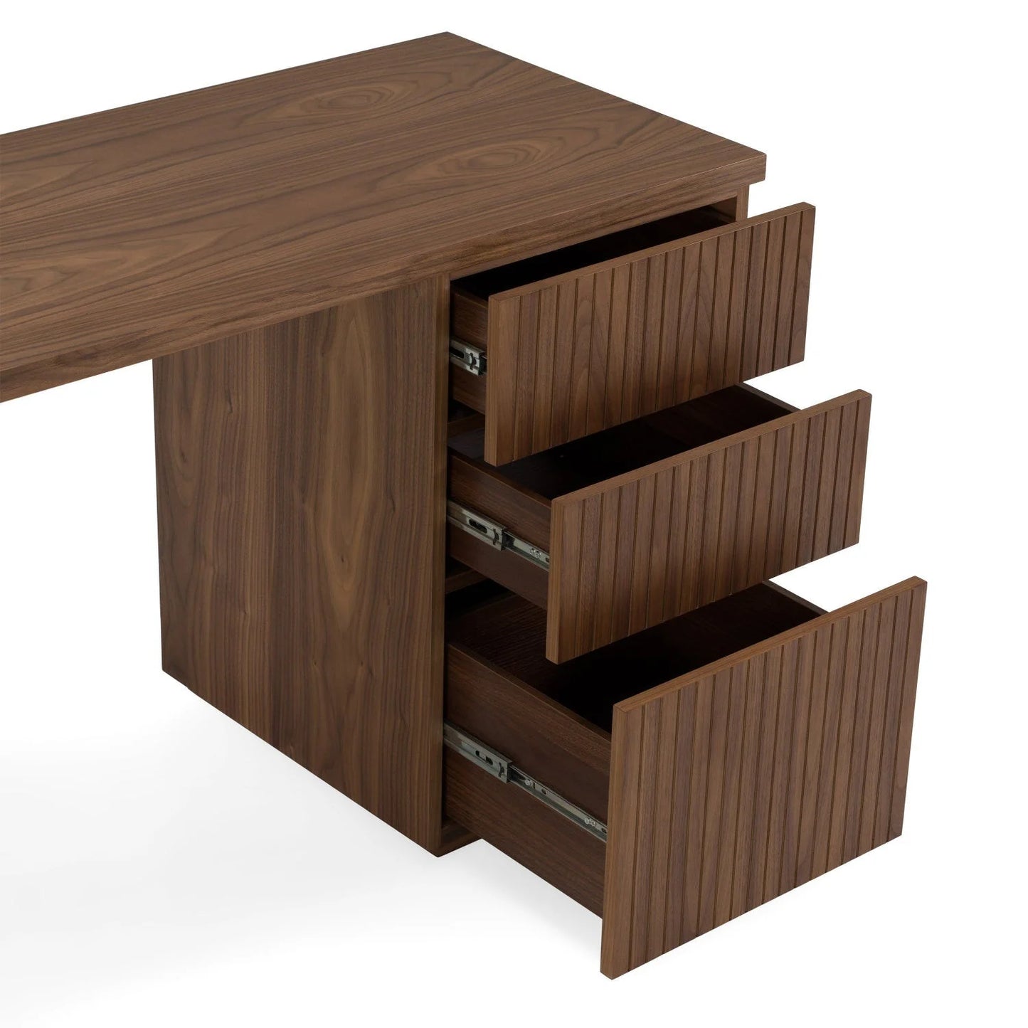 Luxury Wooden 3-Drawer Modern Desk European Style for Villa