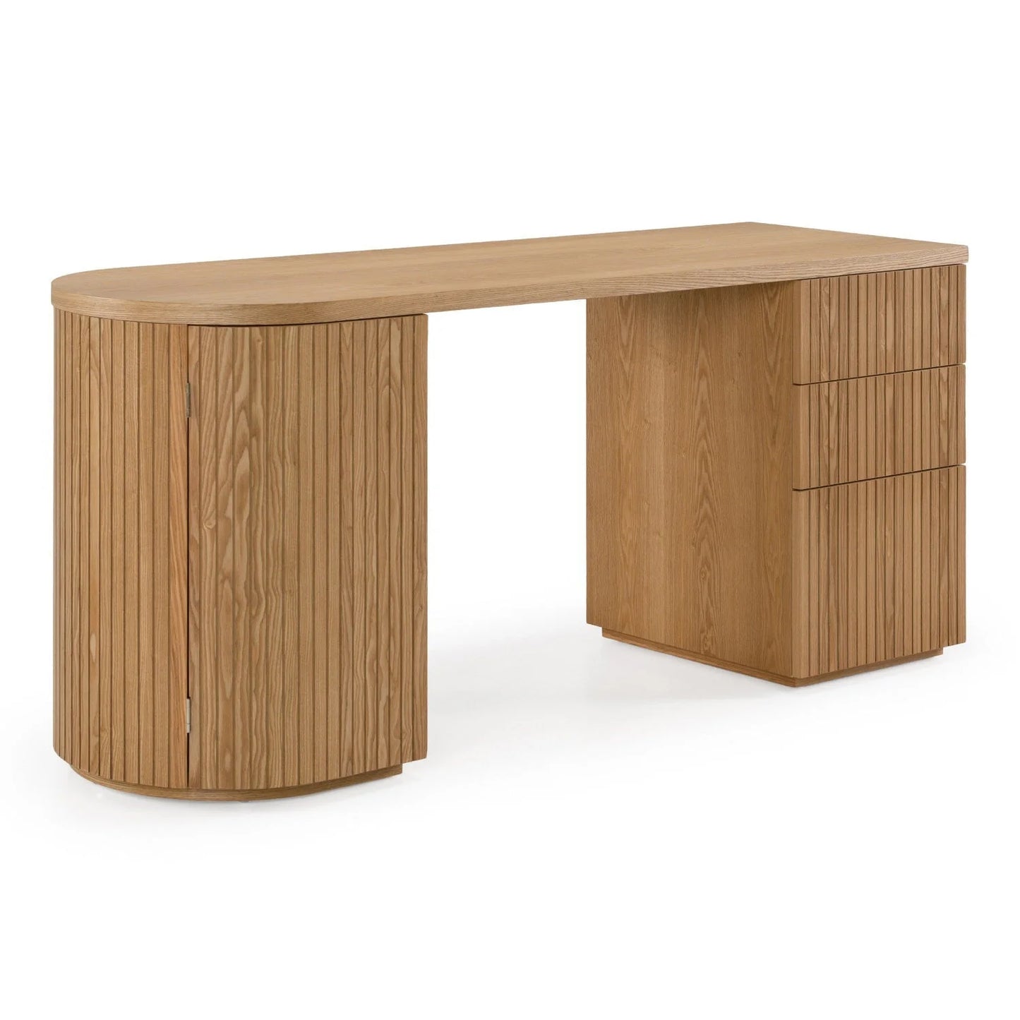Luxury Wooden 3-Drawer Modern Desk European Style for Villa