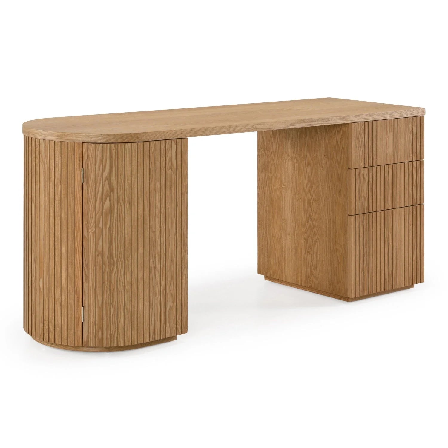 Luxury Wooden 3-Drawer Modern Desk European Style for Villa