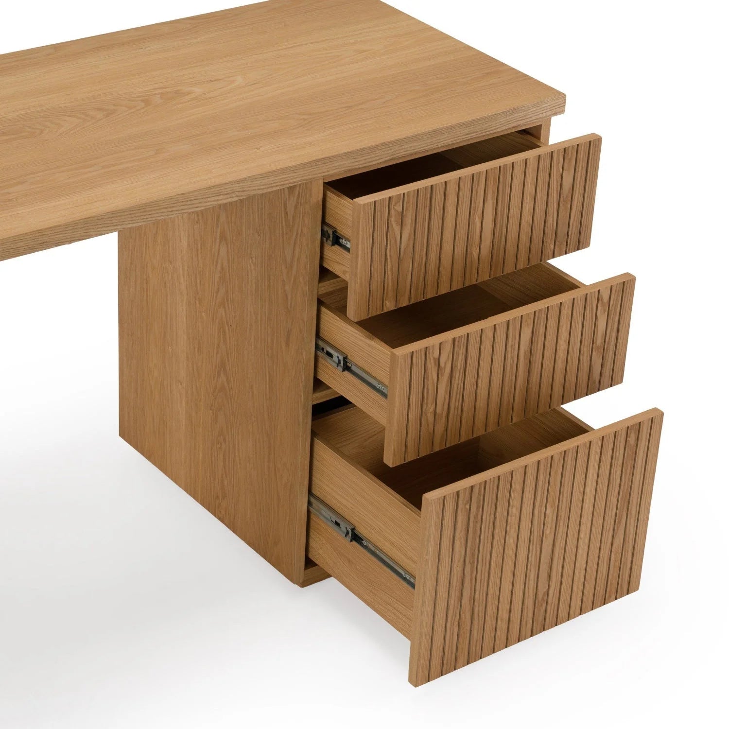 Luxury Wooden 3-Drawer Modern Desk European Style for Villa