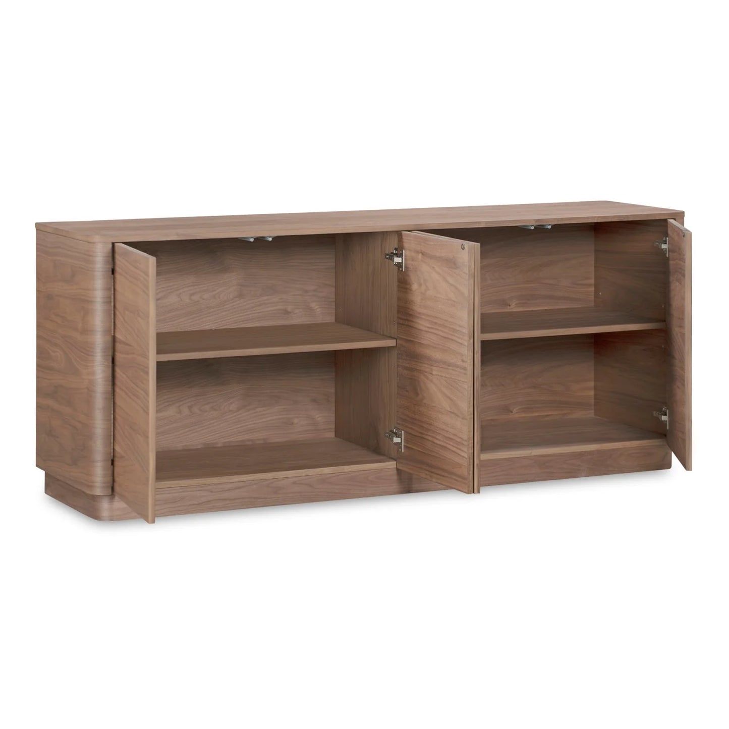 Luxury Wooden 4-Door Sideboard European Style for Villa