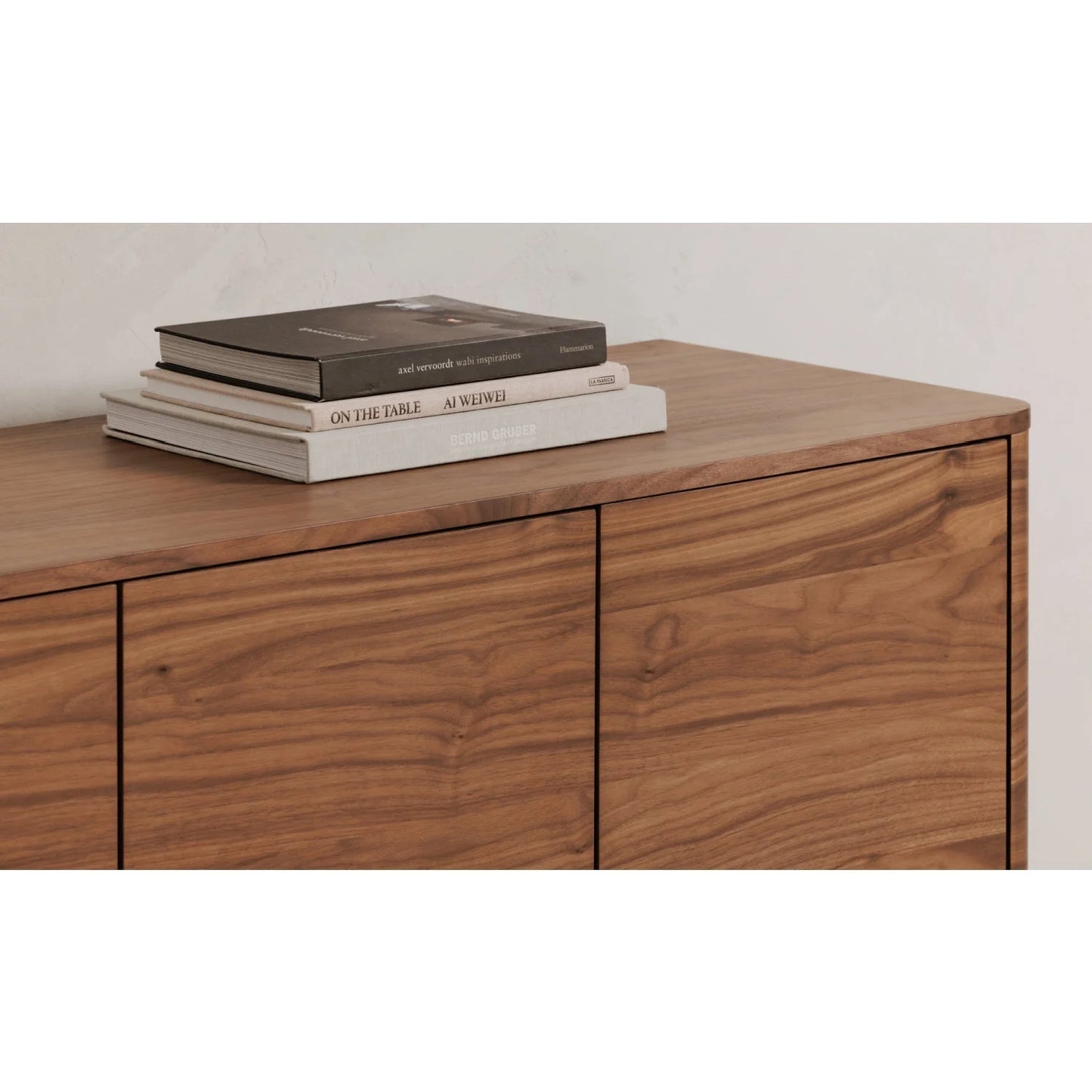 Luxury Wooden 4-Door Sideboard European Style for Villa