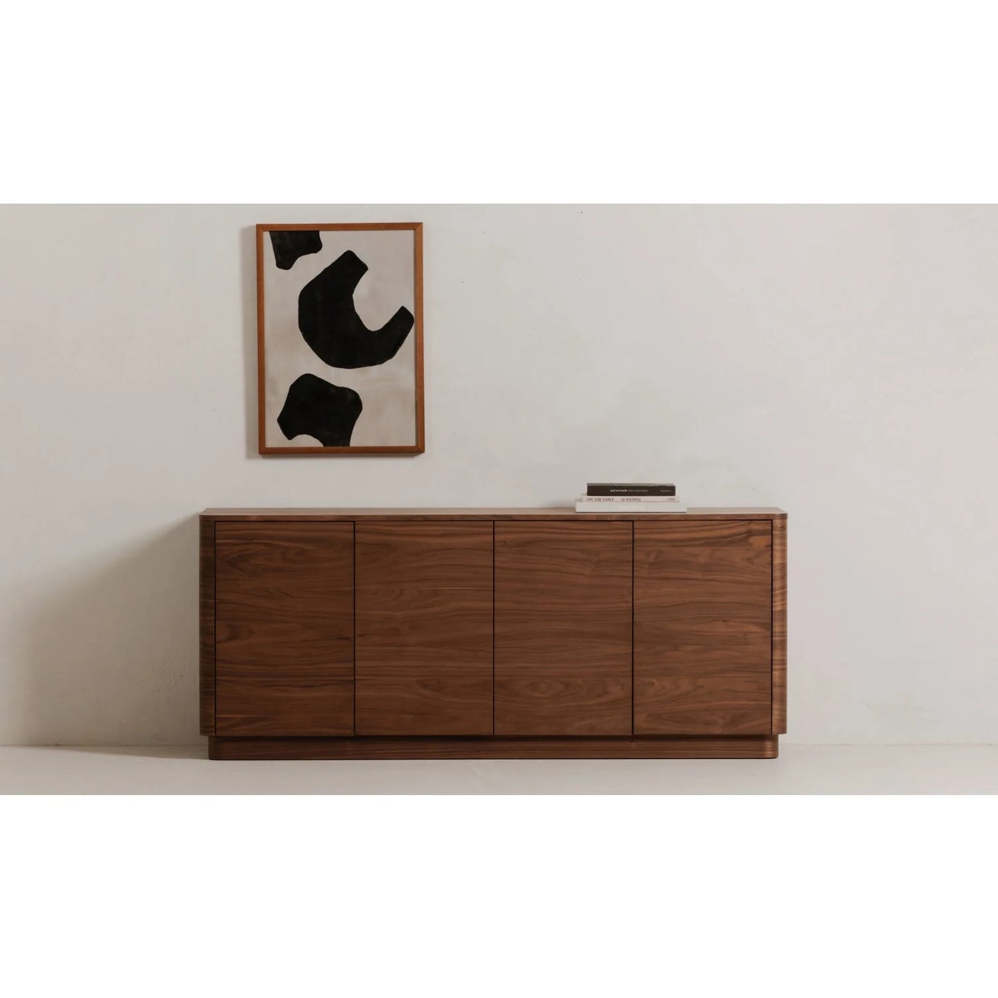 Luxury Wooden 4-Door Sideboard European Style for Villa