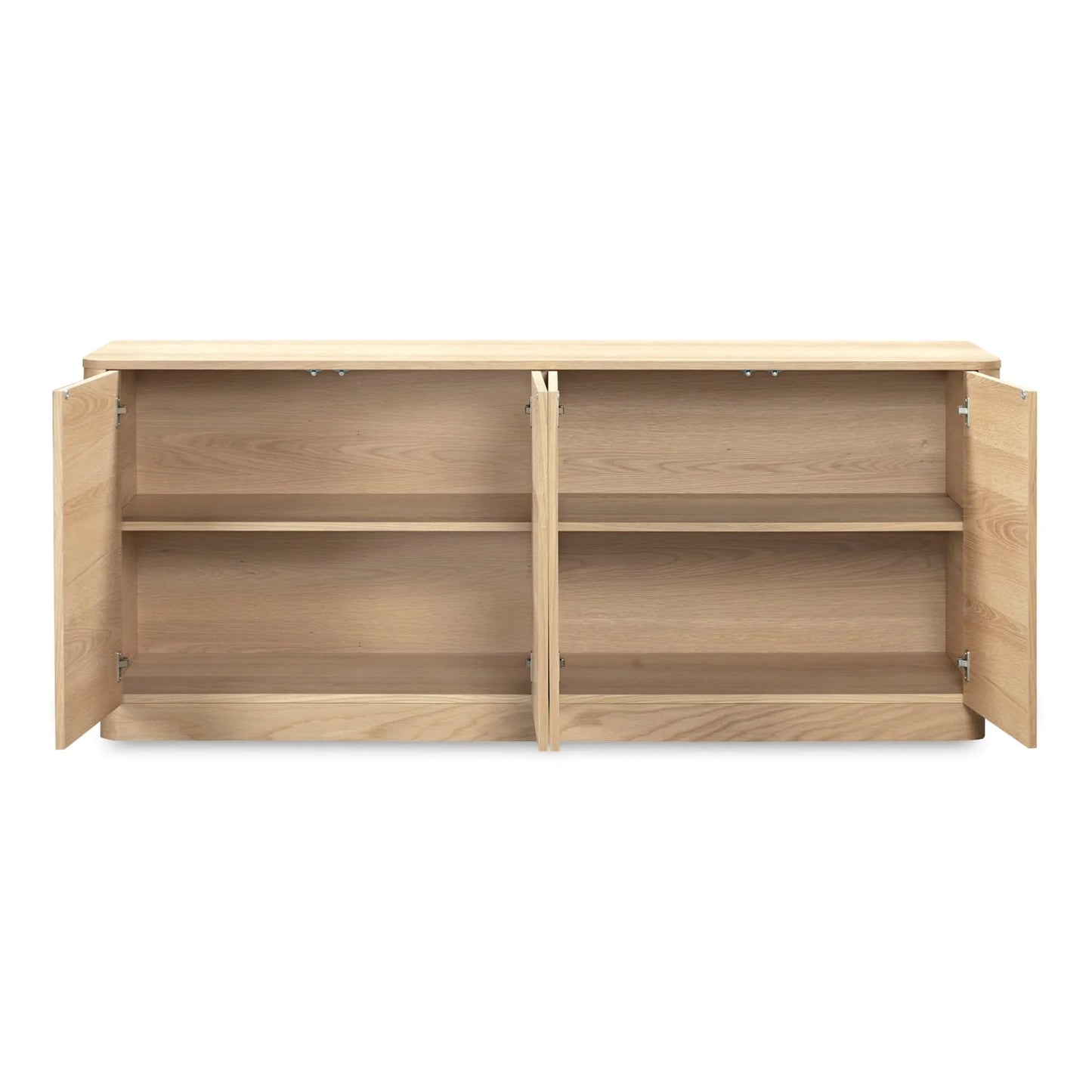 Luxury Wooden 4-Door Sideboard European Style for Villa