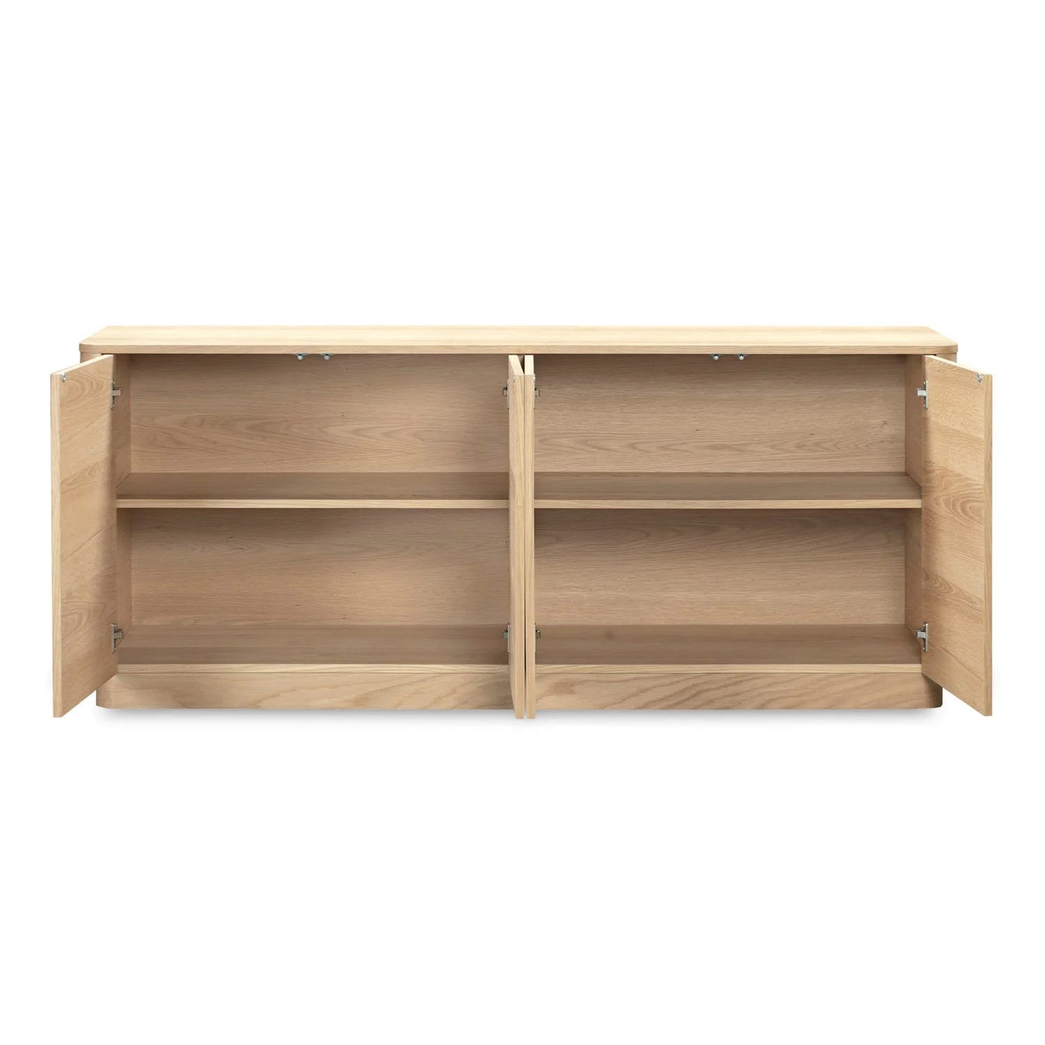 Luxury Wooden 4-Door Sideboard European Style for Villa