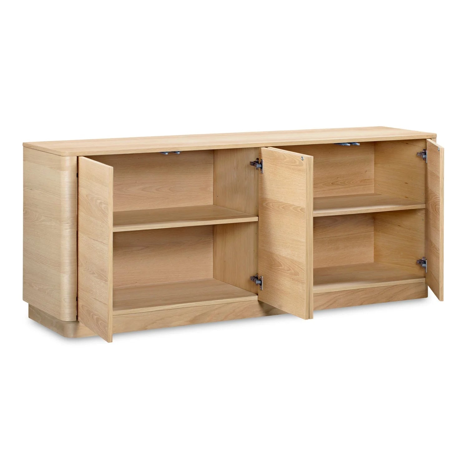 Luxury Wooden 4-Door Sideboard European Style for Villa