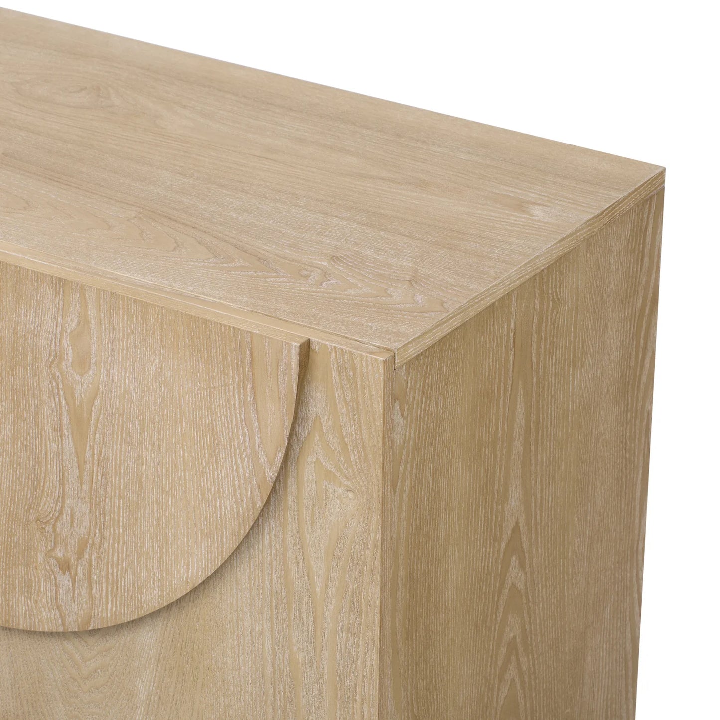 Luxury Wooden 4-Door Sideboard European Style for Villa