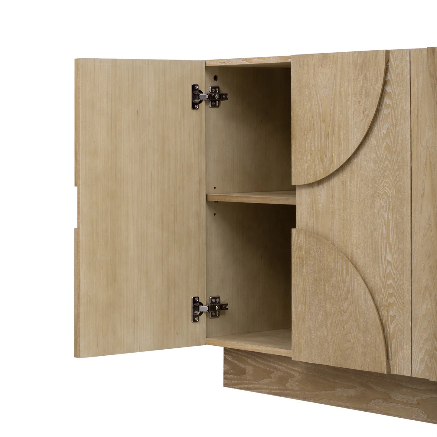 Luxury Wooden 4-Door Sideboard European Style for Villa