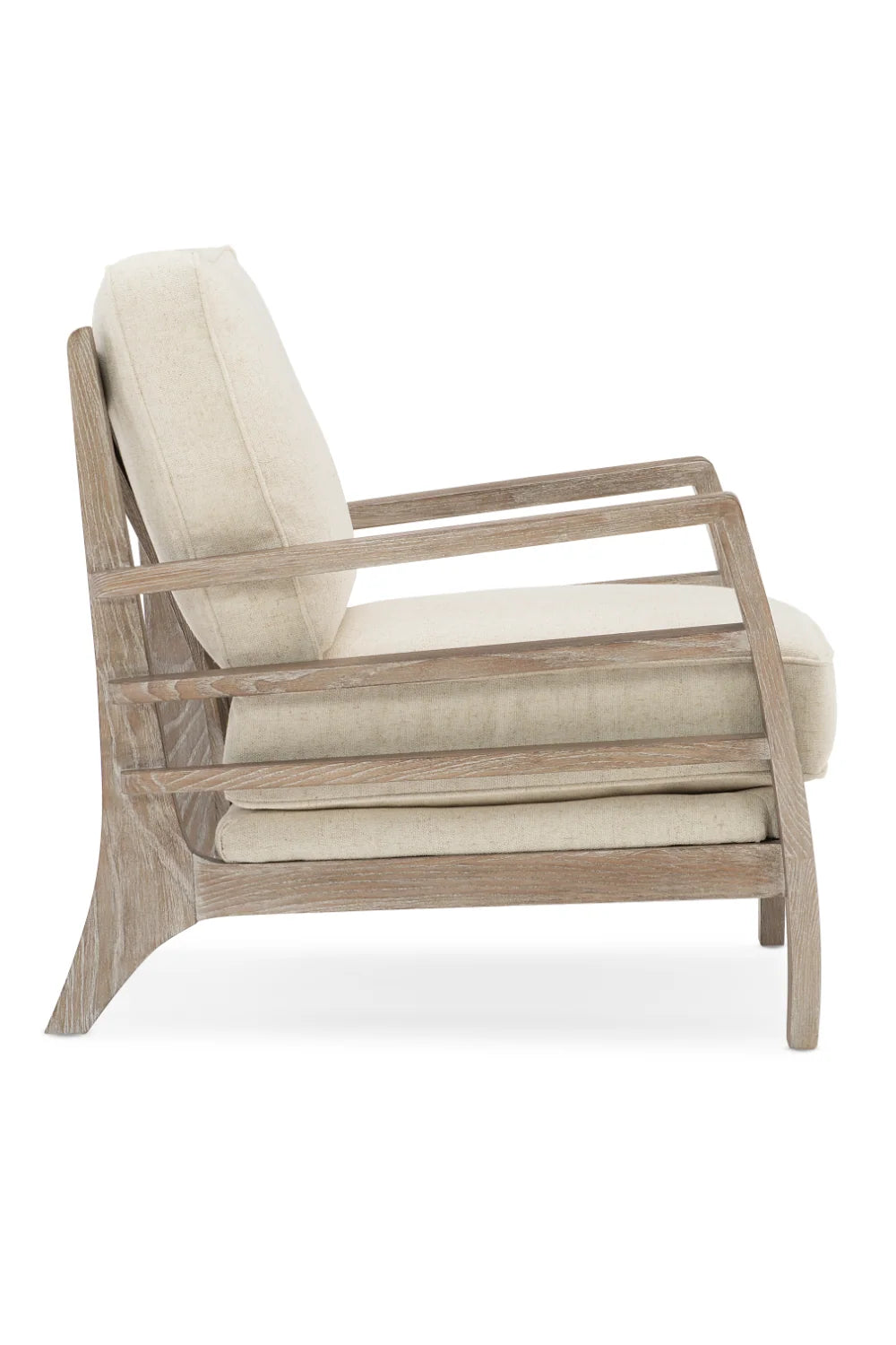 Luxury Wooden Cushioned Lounge Chair Modern Italian Style for Villa