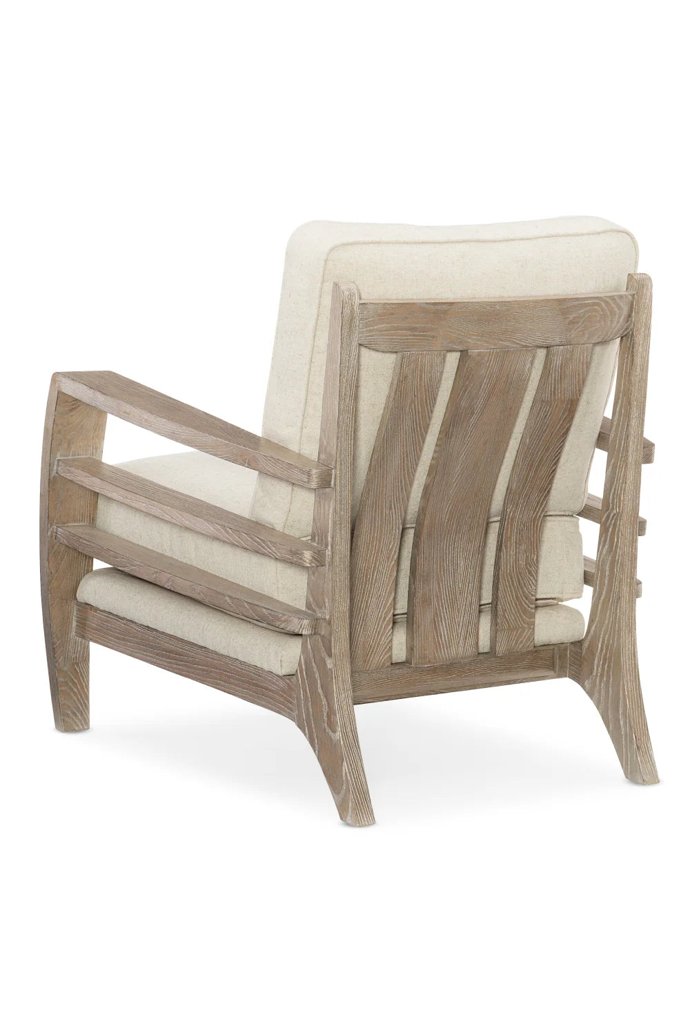Luxury Wooden Cushioned Lounge Chair Modern Italian Style for Villa