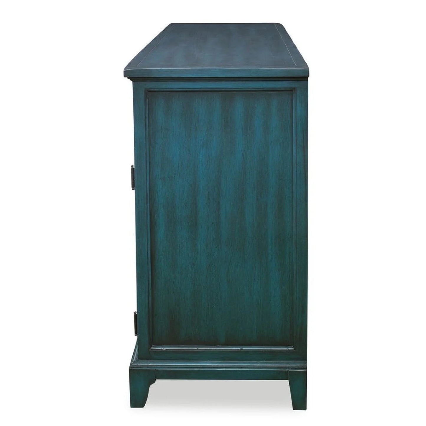 Luxury Wooden Cutout 4-Door Sideboard European Style for Villa