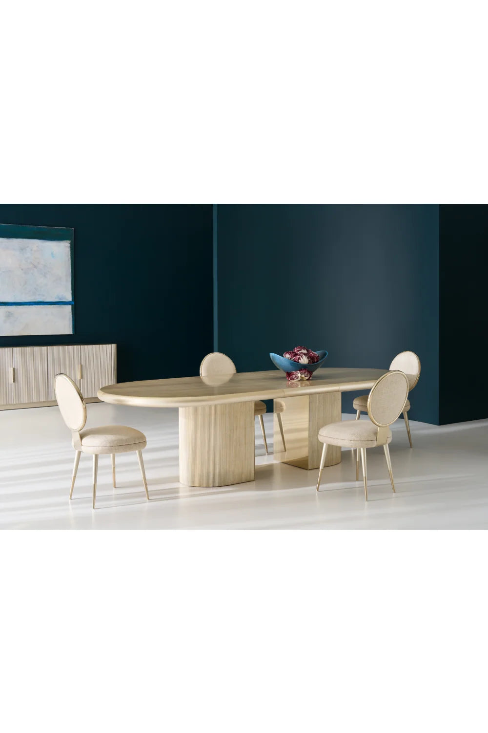 Luxury Wooden Extendable Dining Table Modern Italian Style for Villa