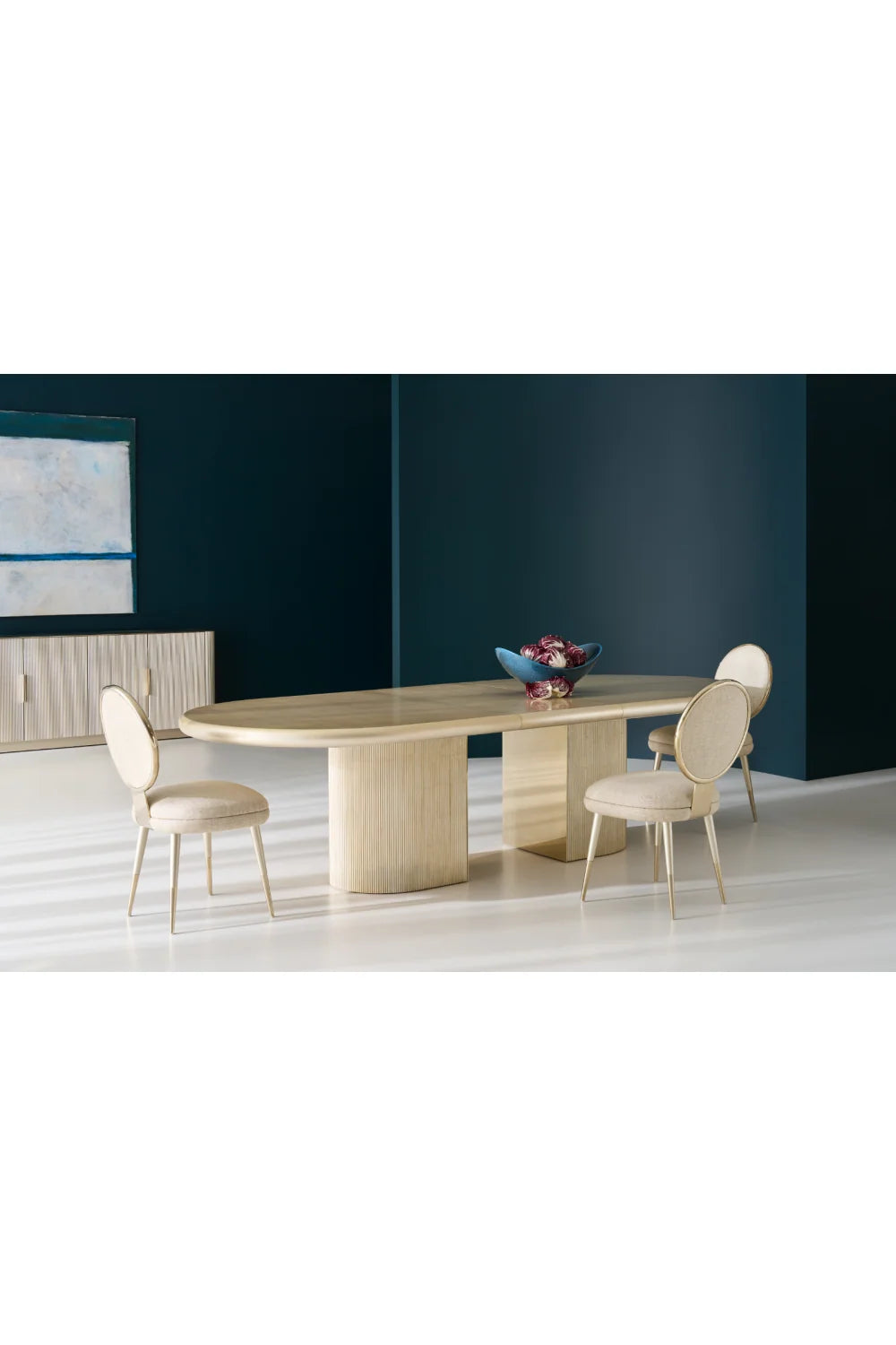 Luxury Wooden Extendable Dining Table Modern Italian Style for Villa