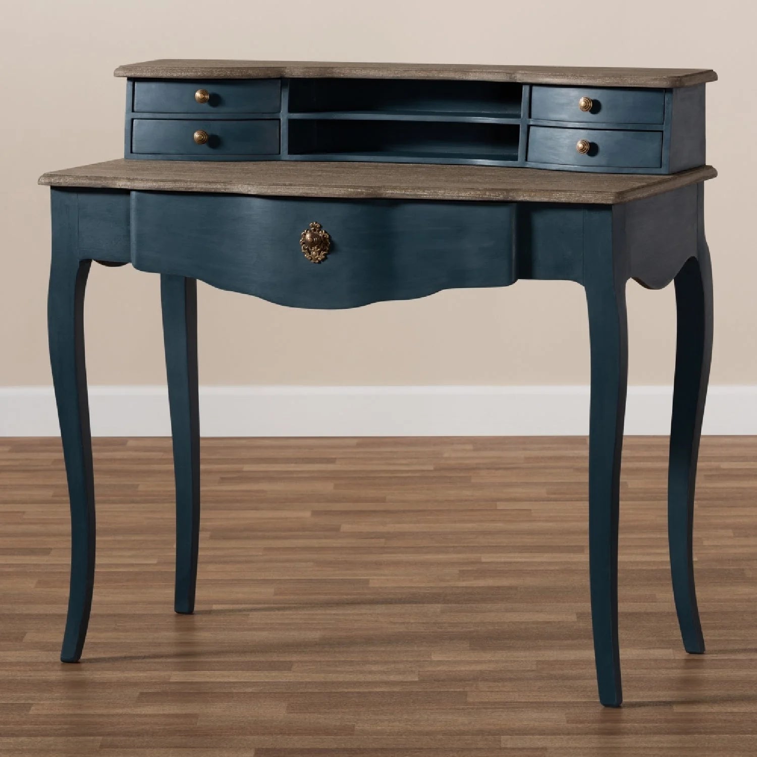 Luxury Wooden French Modern Writing Desk European Style for Villa