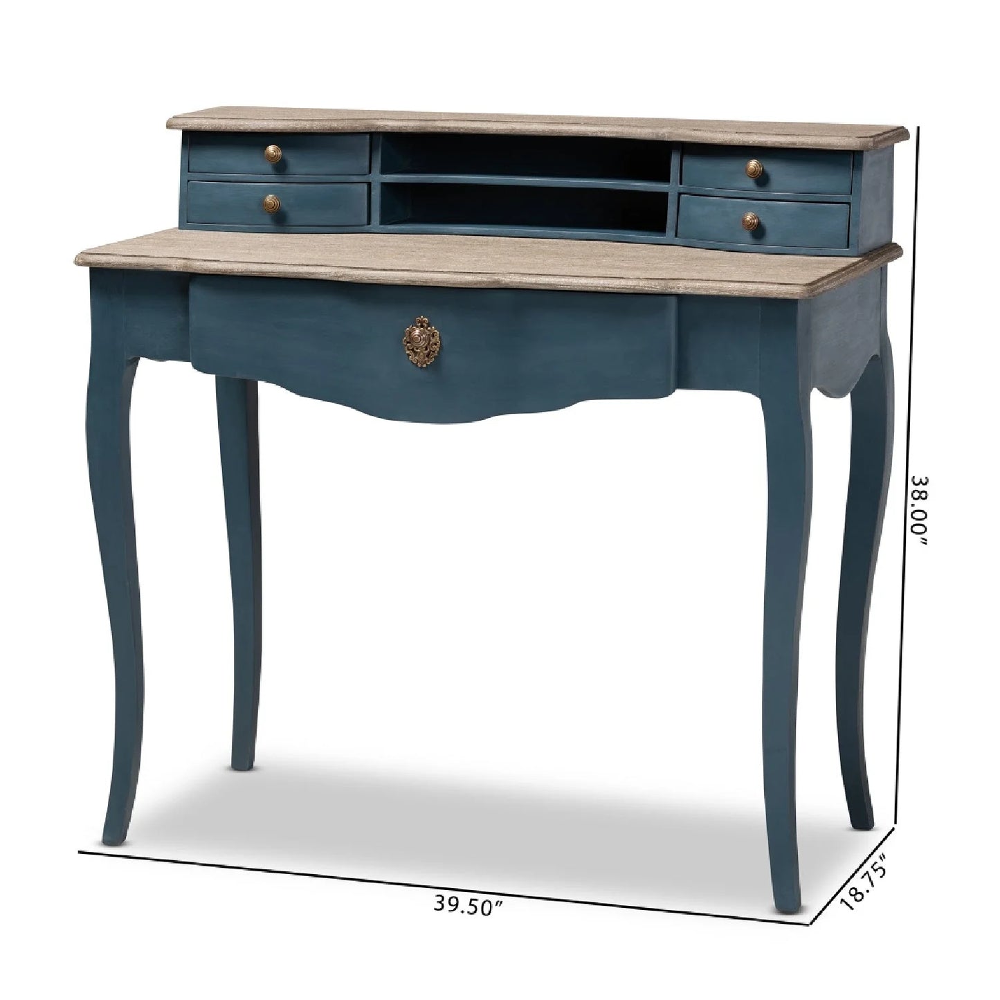 Luxury Wooden French Modern Writing Desk European Style for Villa