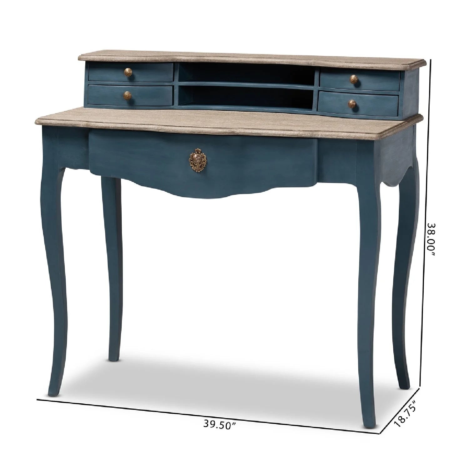 Luxury Wooden French Modern Writing Desk European Style for Villa