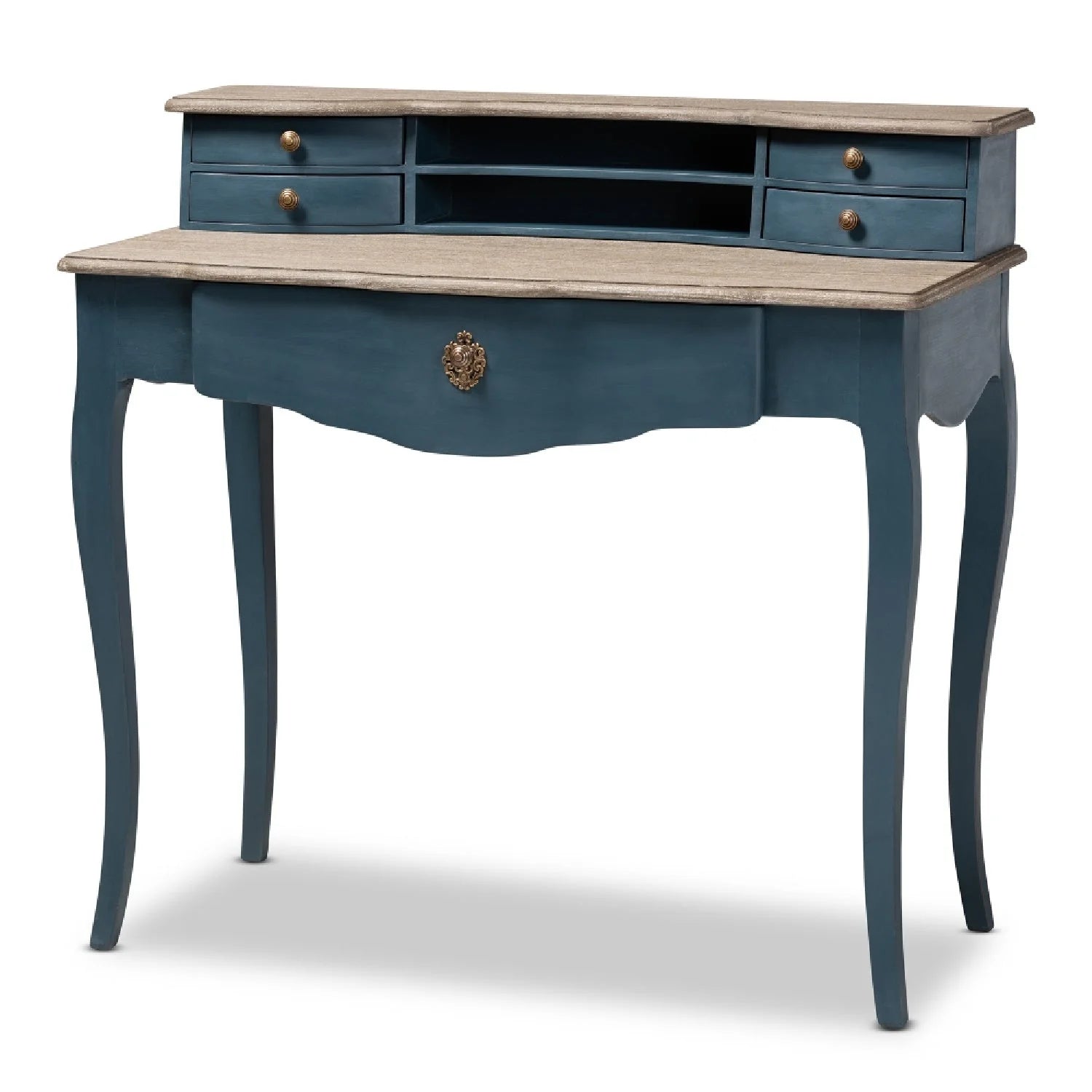 Luxury Wooden French Modern Writing Desk European Style for Villa