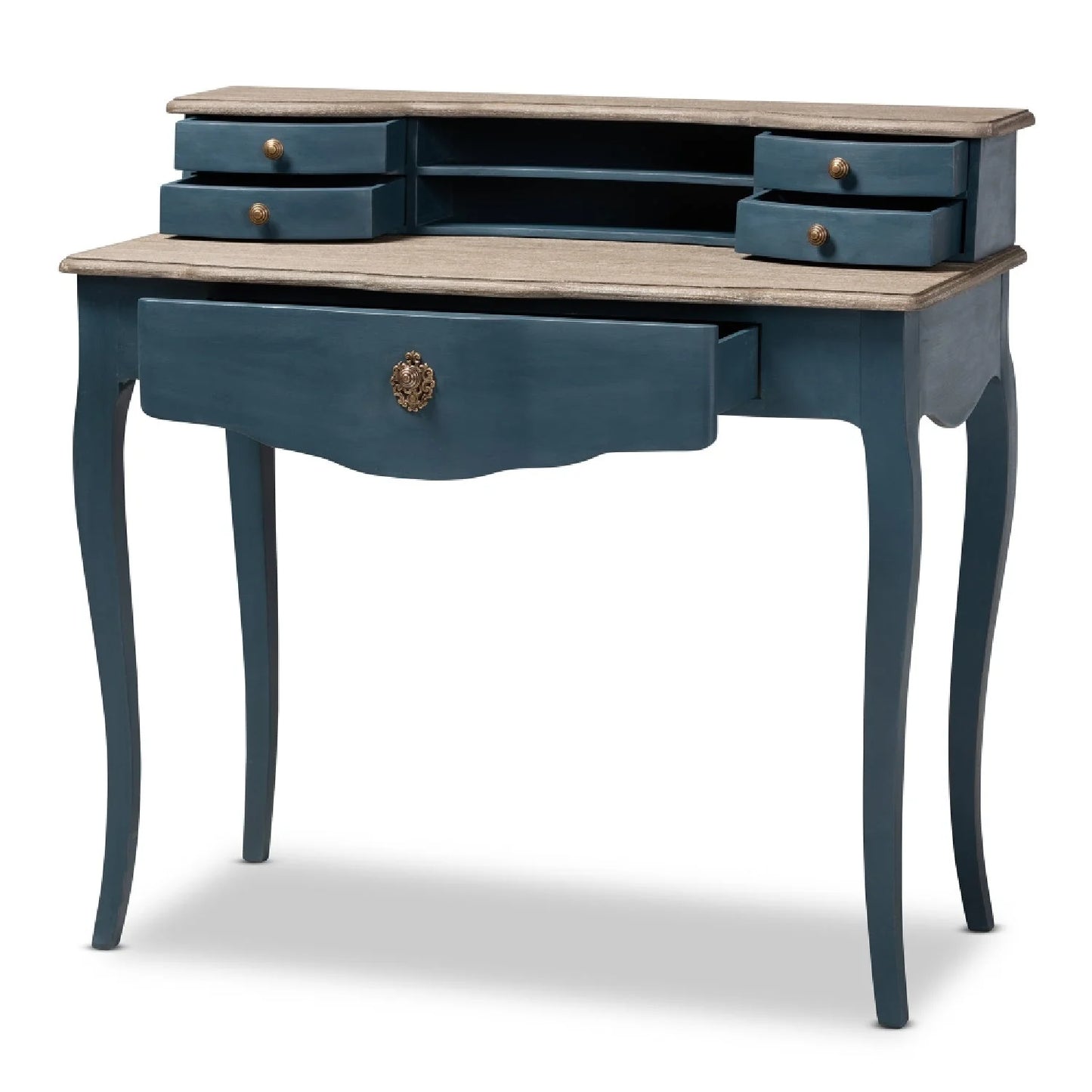 Luxury Wooden French Modern Writing Desk European Style for Villa