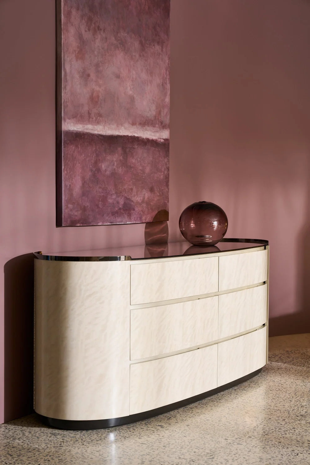 Luxury Wooden Modern 6-Drawer Dresser European Style for Villa