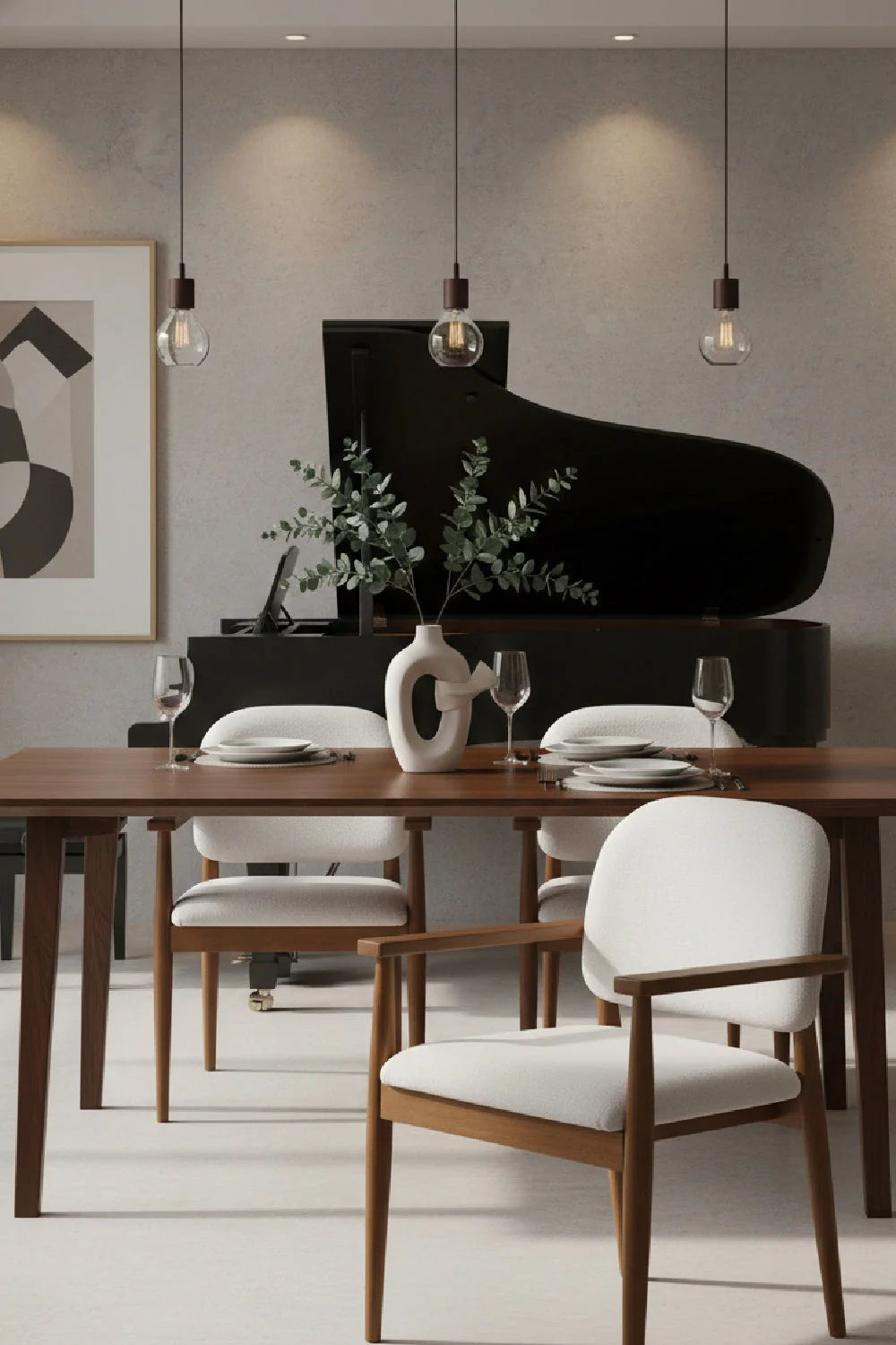 Luxury Wooden Modern Dining Chair European Style for Villa