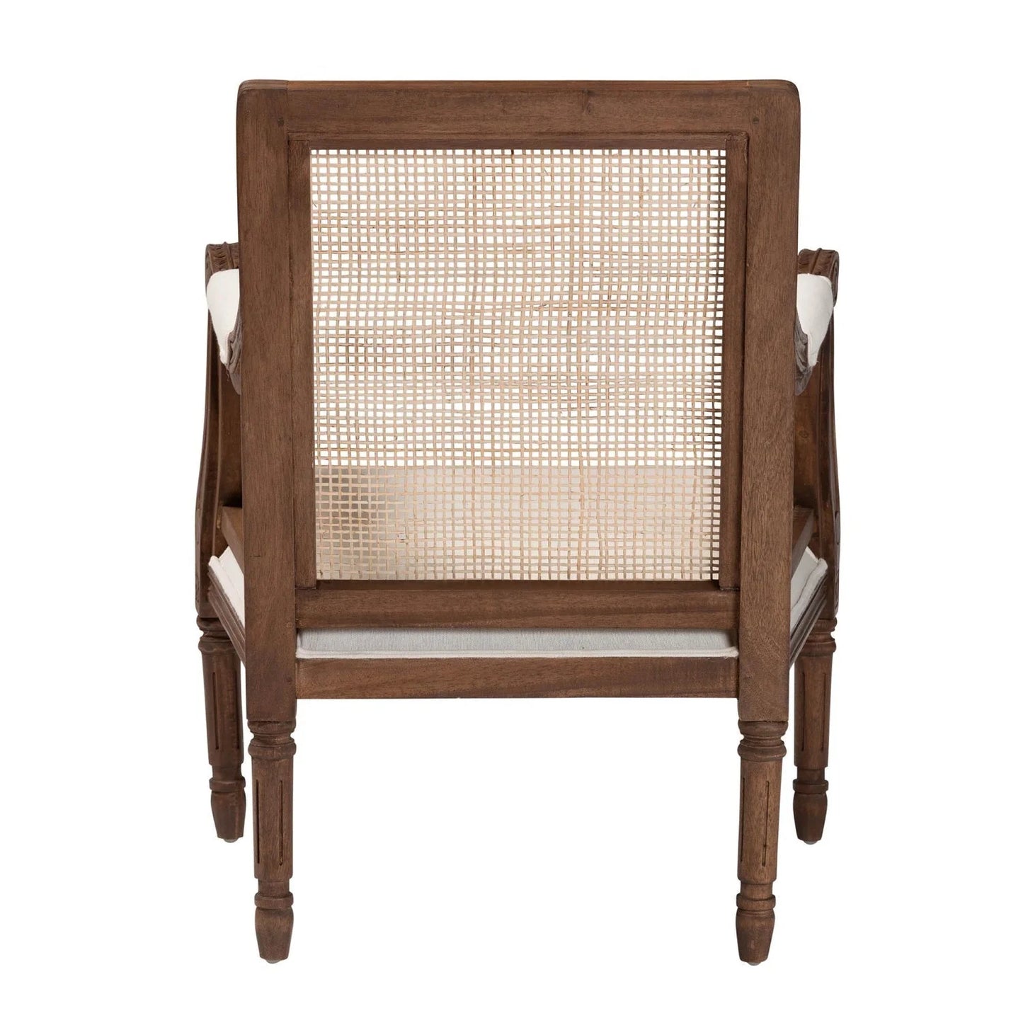 Luxury Wooden Padded Accent Chair Modern European Style for Villa
