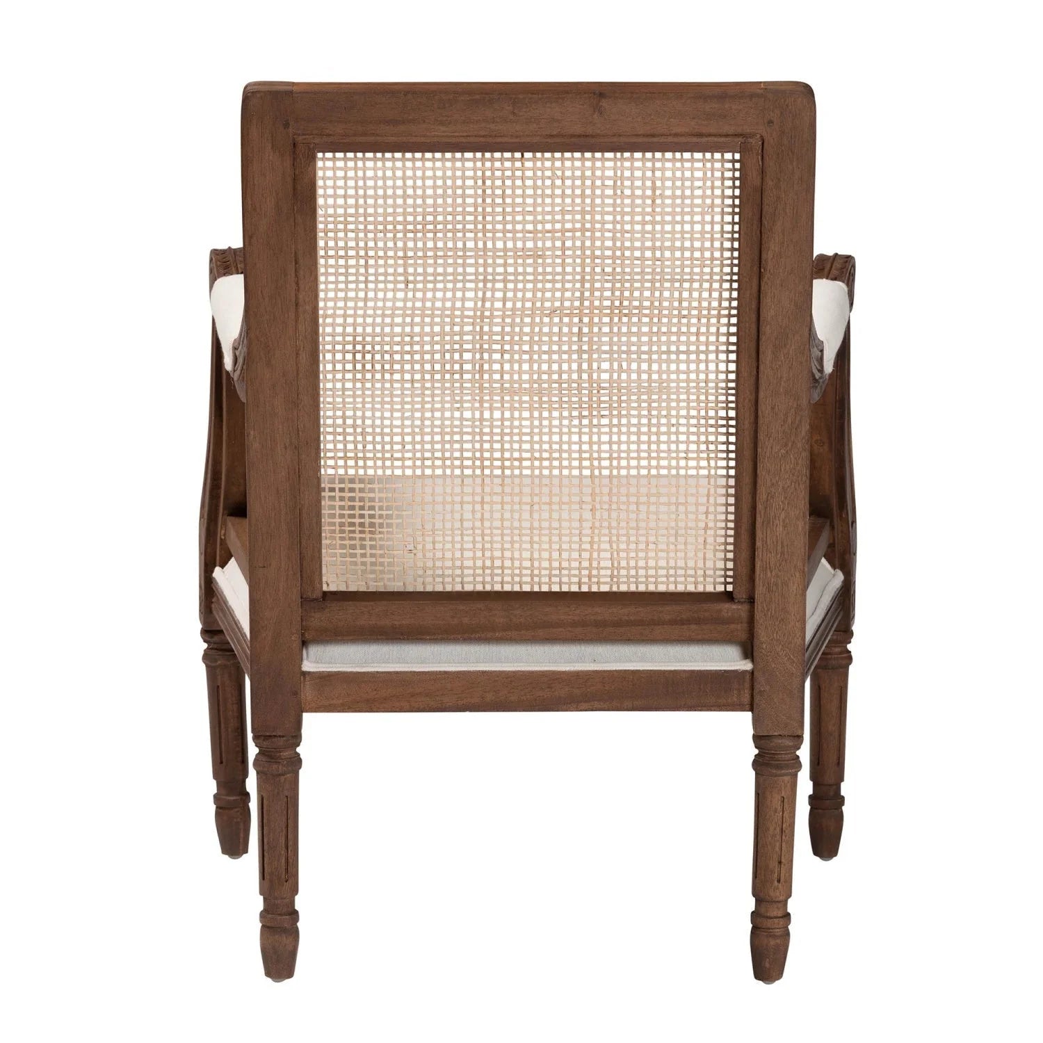 Luxury Wooden Padded Accent Chair Modern European Style for Villa
