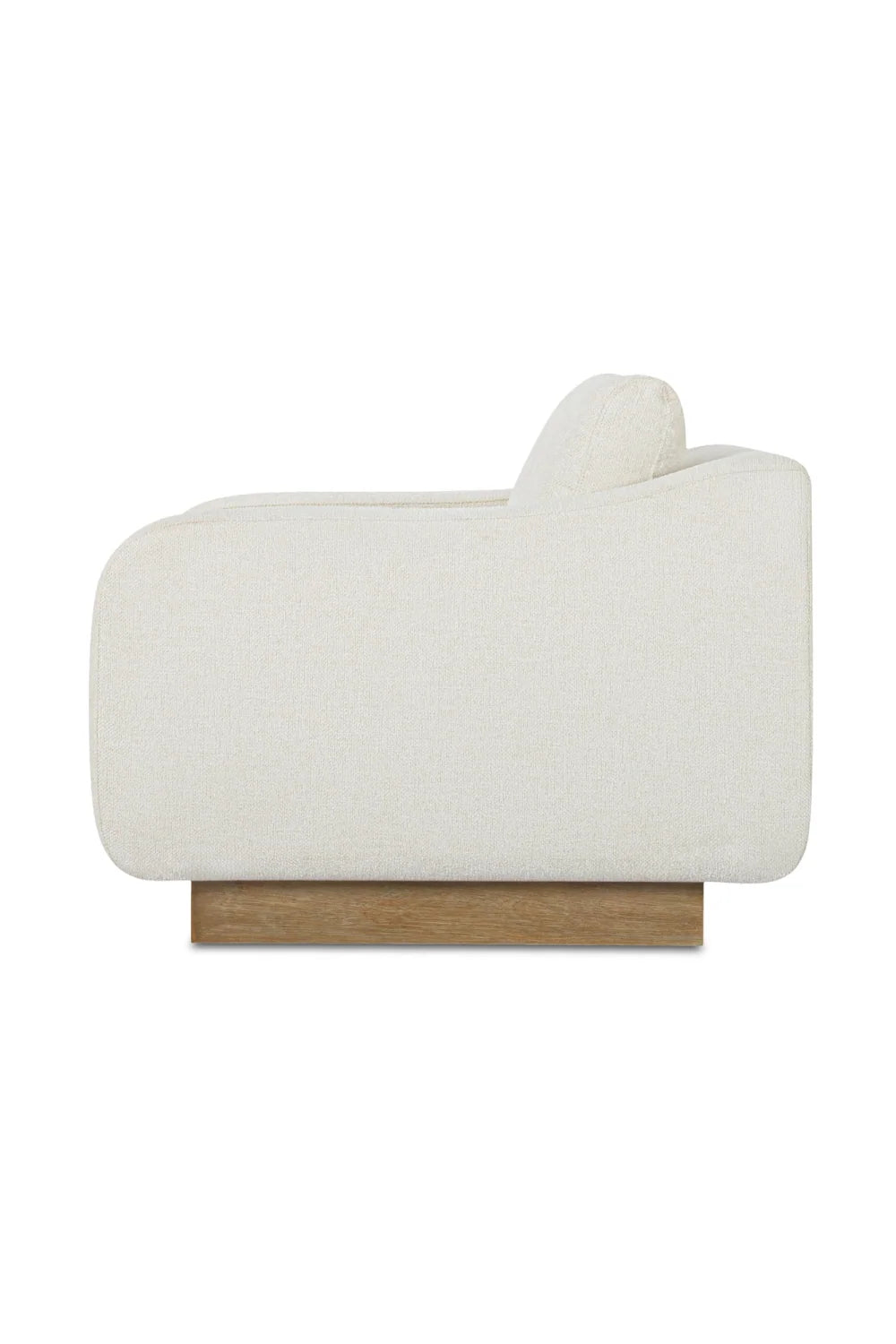 Luxury Wooden Plinth Lounge Chair Modern Italian Style for Villa
