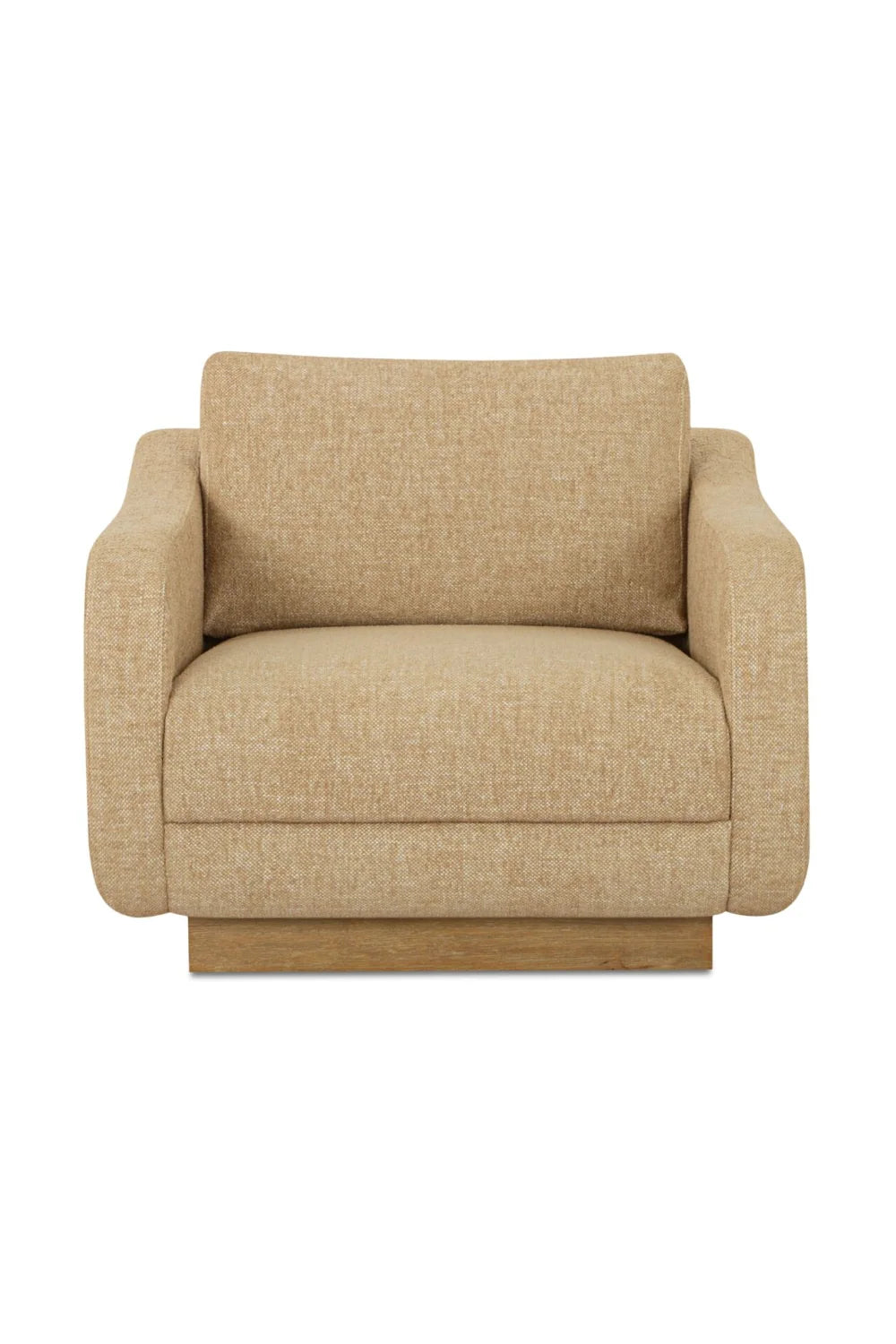 Luxury Wooden Plinth Lounge Chair Modern Italian Style for Villa