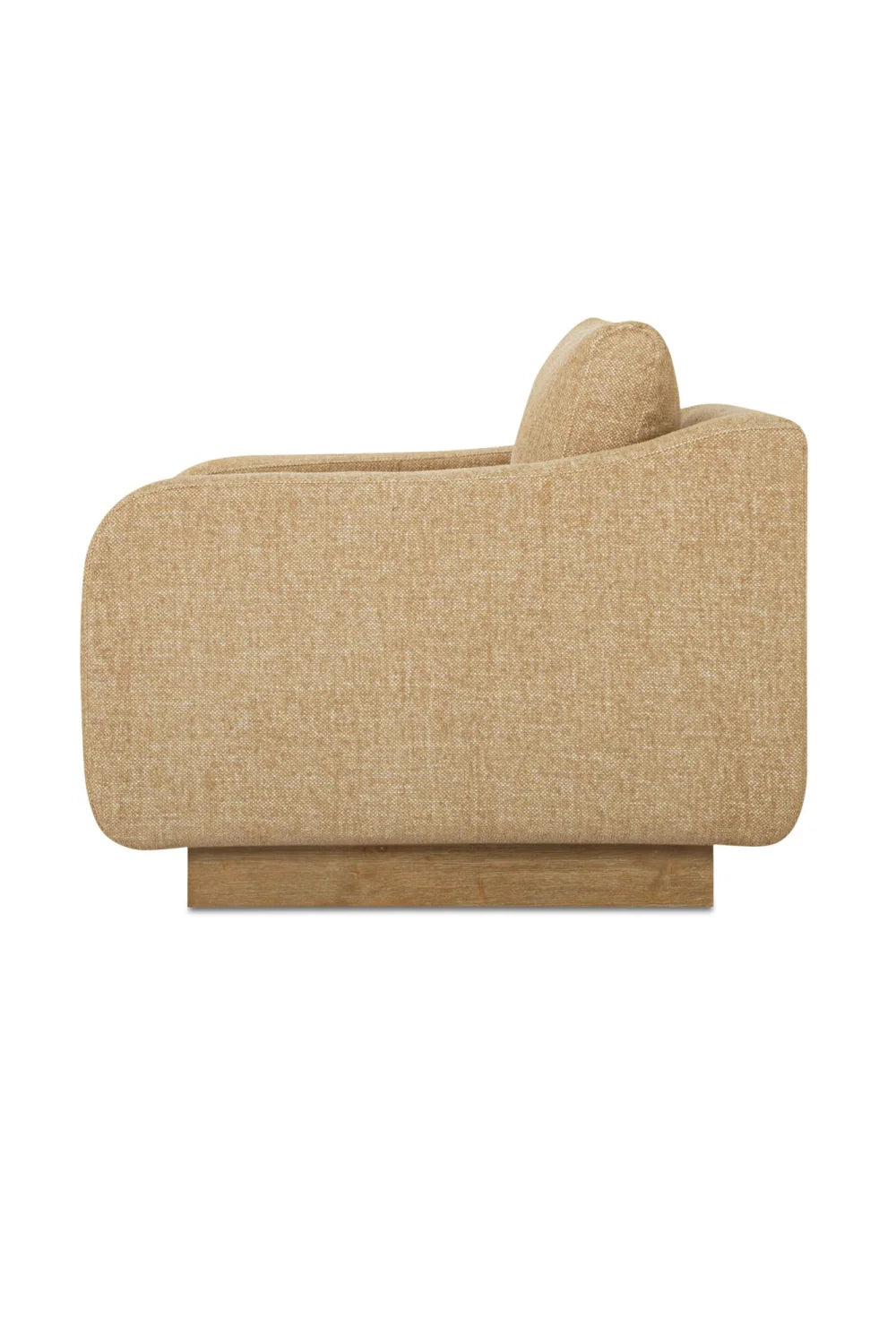 Luxury Wooden Plinth Lounge Chair Modern Italian Style for Villa
