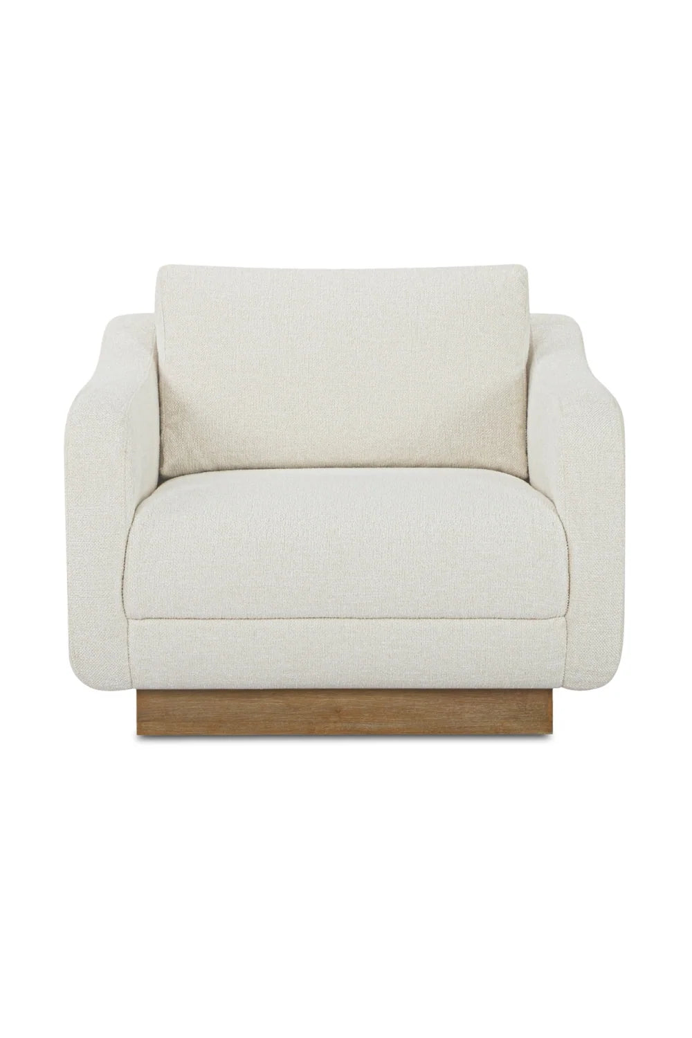 Luxury Wooden Plinth Lounge Chair Modern Italian Style for Villa