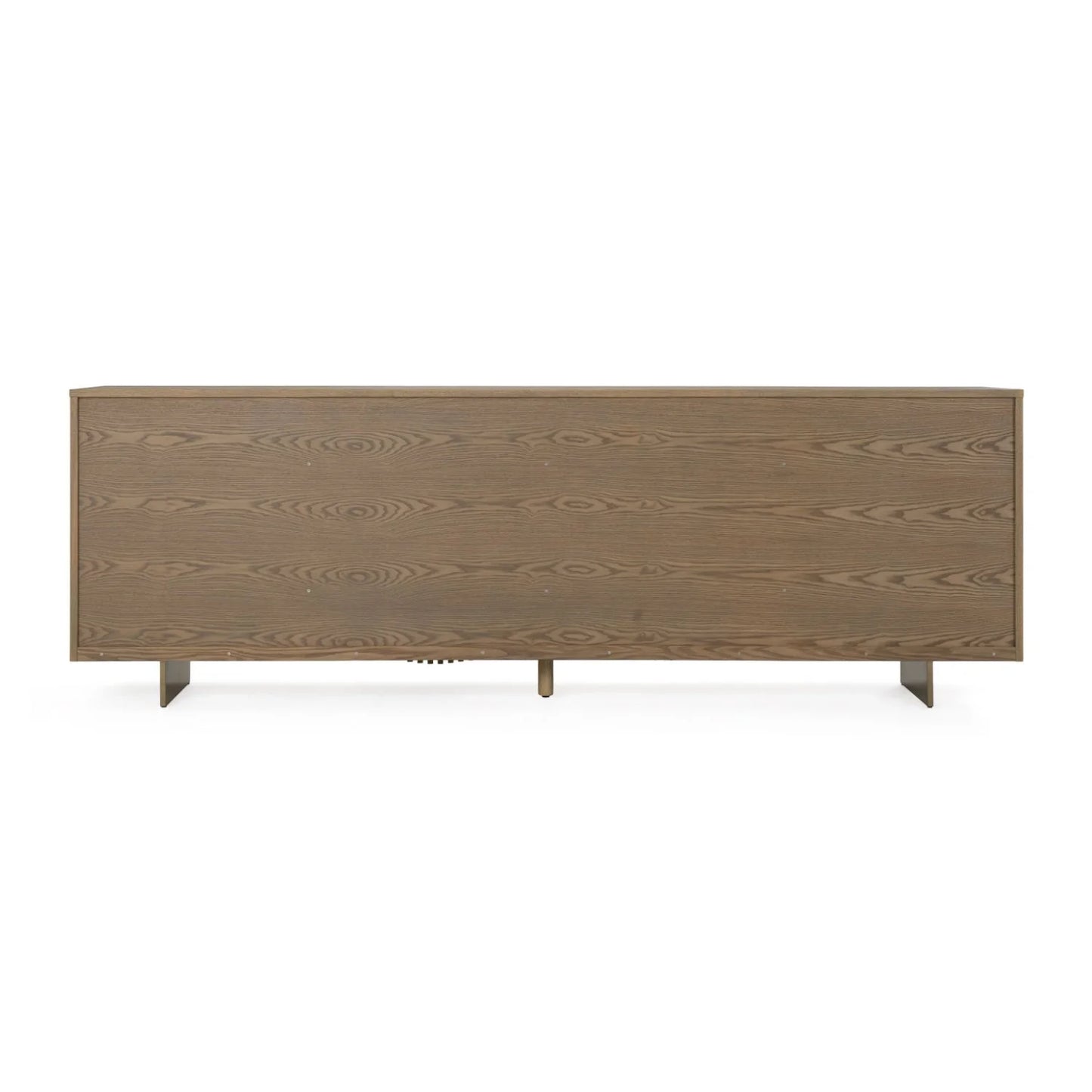 Luxury Wooden Wavy-Fluted Sideboard European Style for Villa