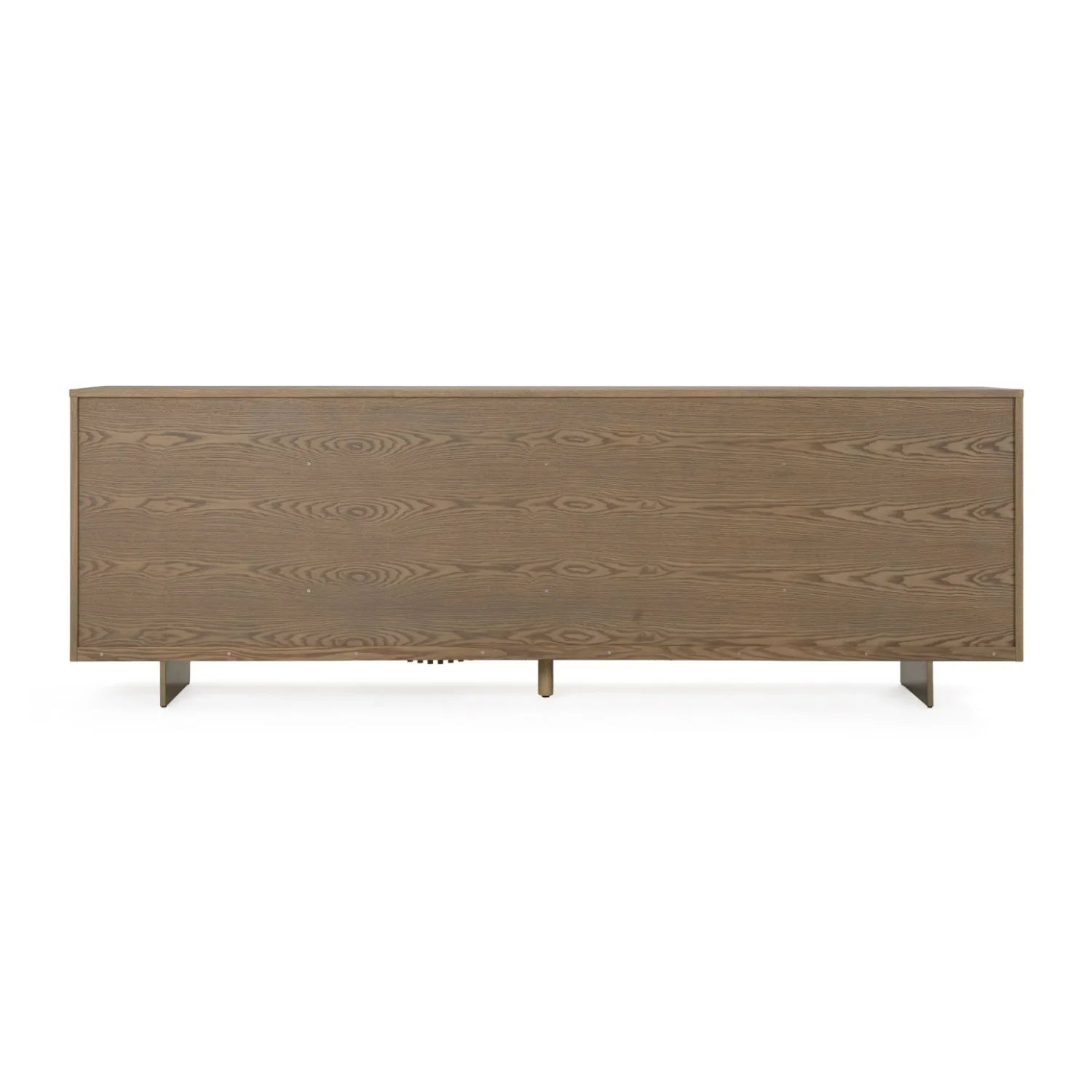 Luxury Wooden Wavy-Fluted Sideboard European Style for Villa