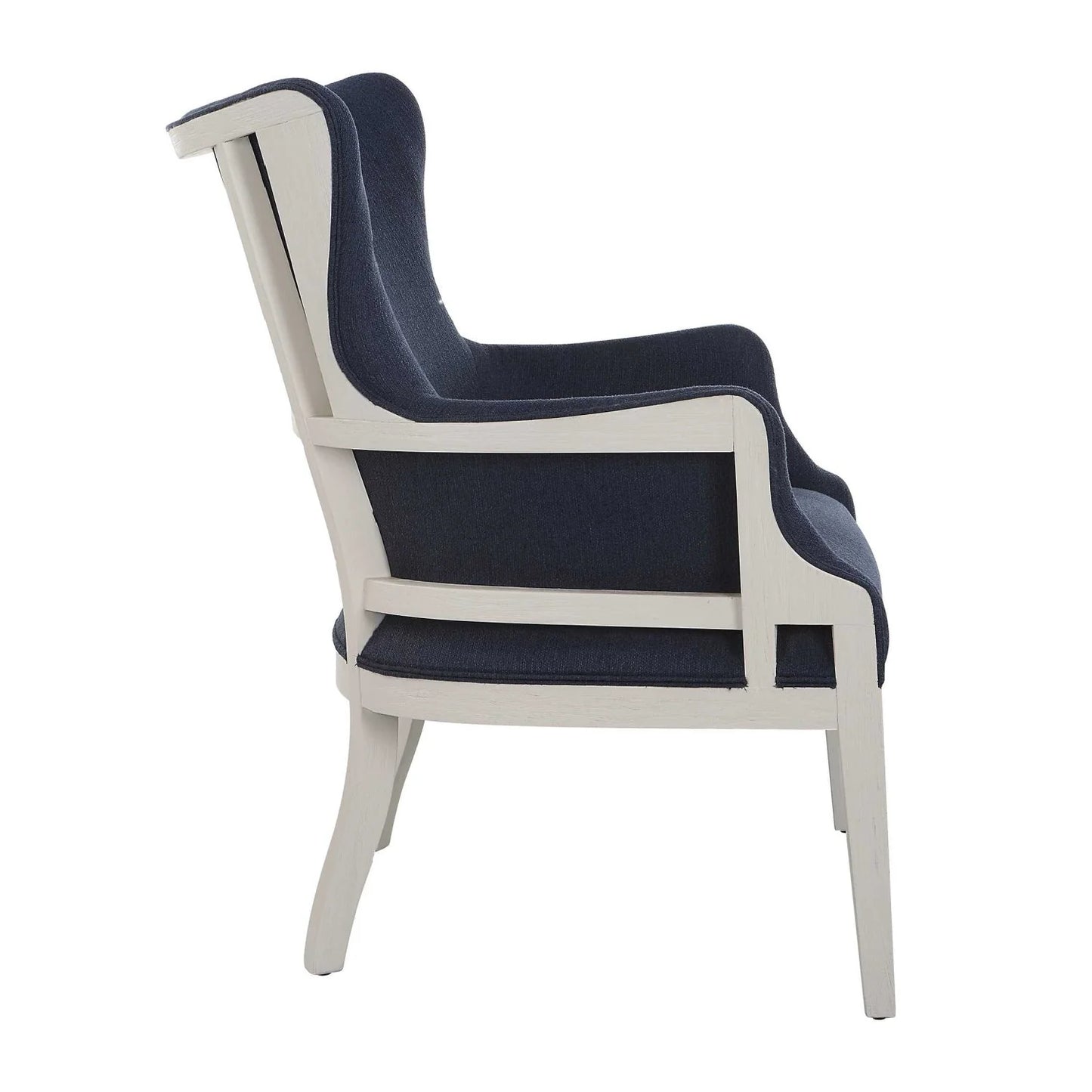 Luxury Woven Blue Accent Chair European Style for Villa