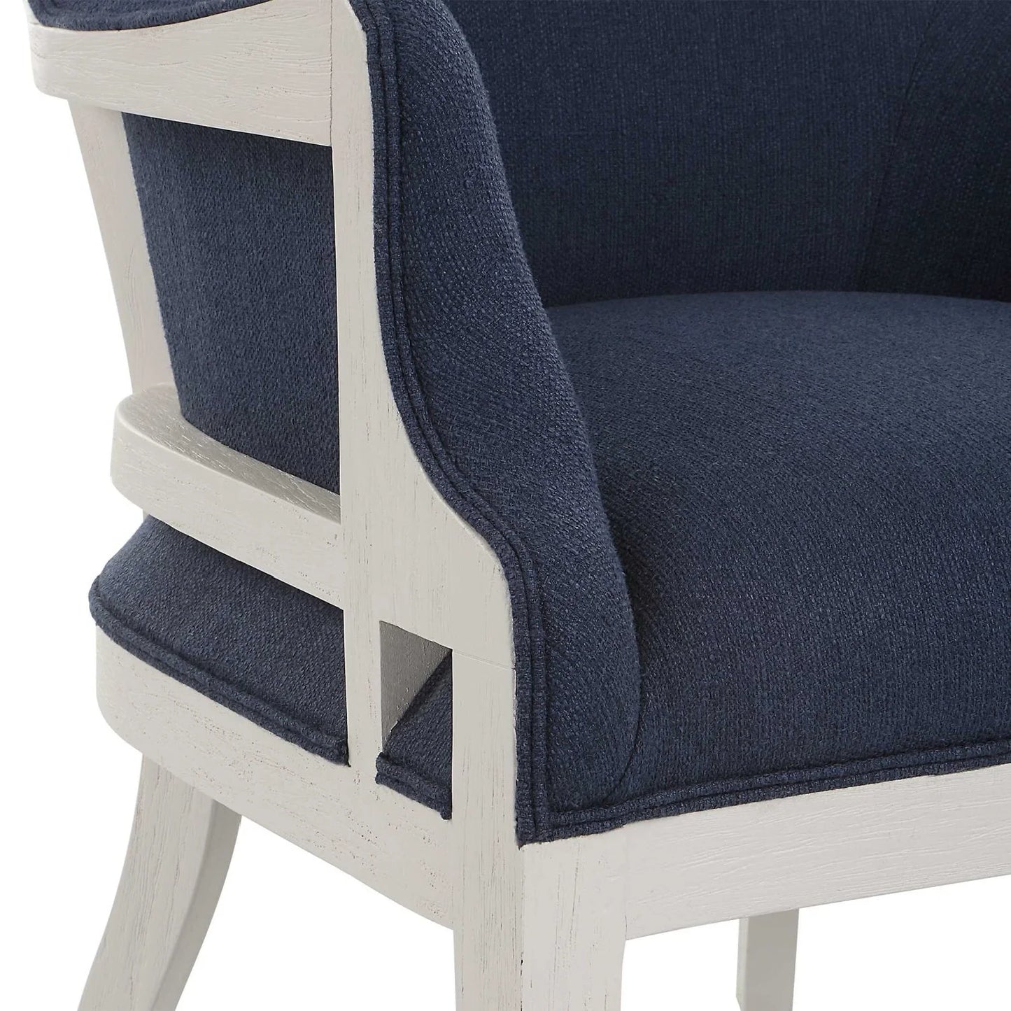 Luxury Woven Blue Accent Chair European Style for Villa