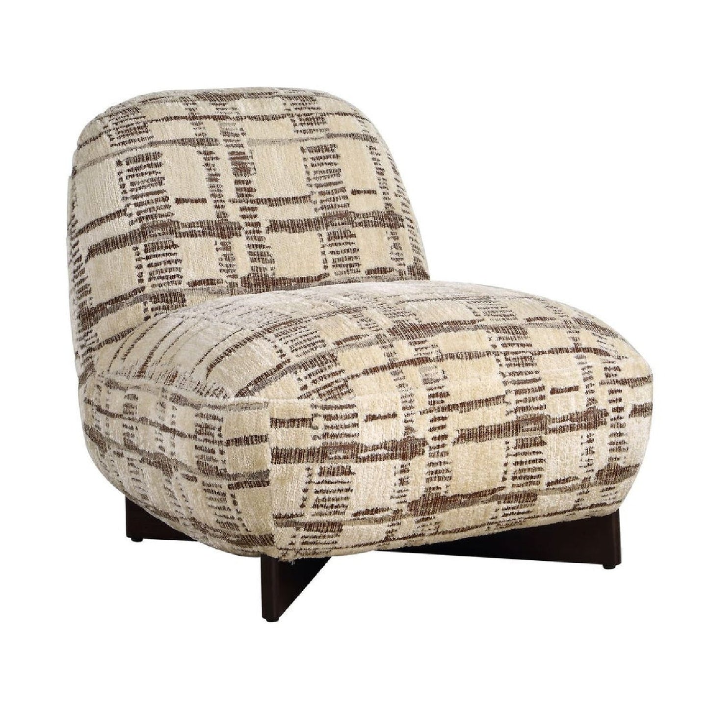 Luxury Woven Chenille Accent Chair European Style for Villa