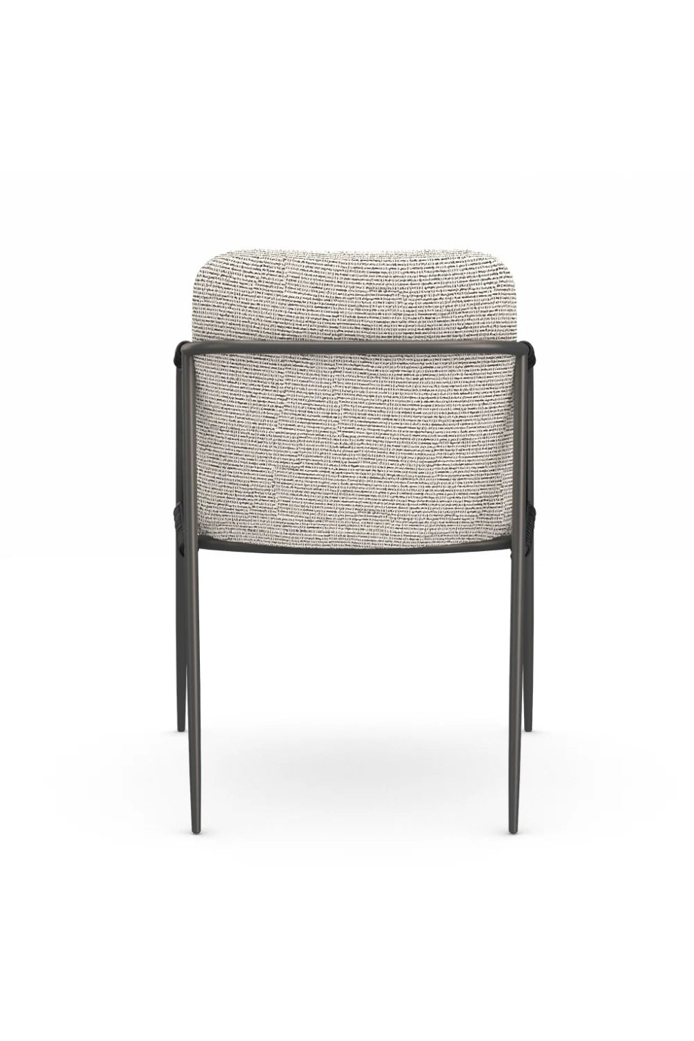 Luxury Woven Cord Modern Dining Armchair European Style for Villa