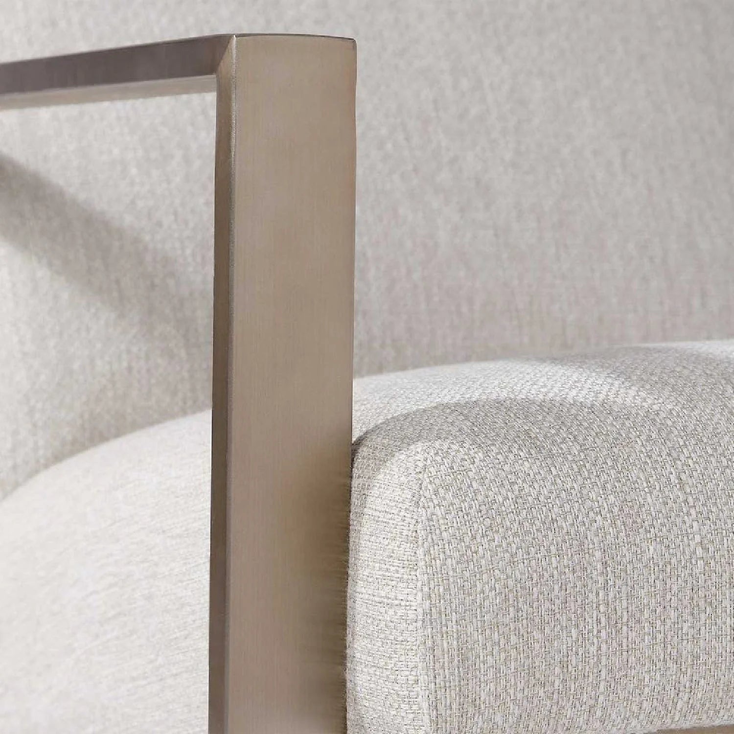 Luxury Woven Fabric Accent Chair Modern Italian Style for Villa