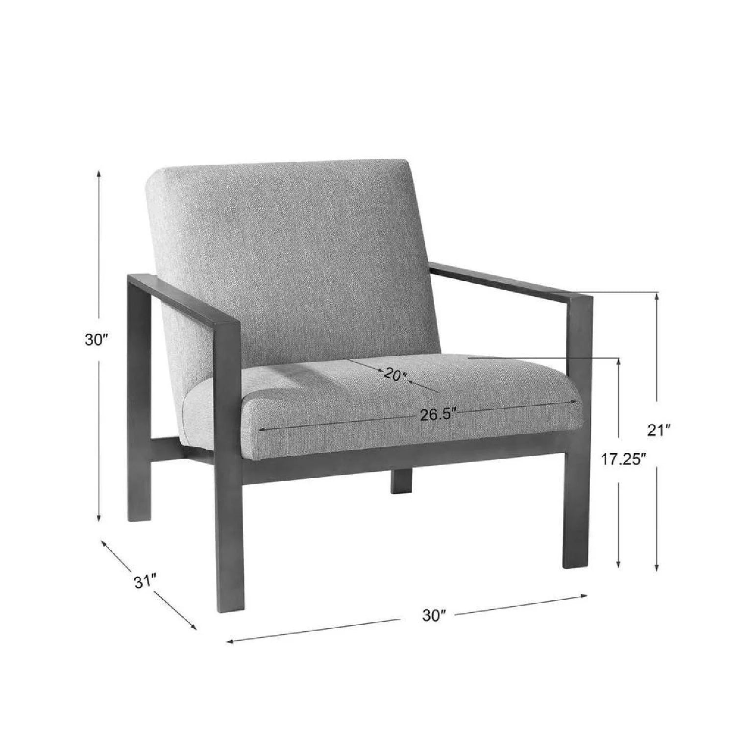 Luxury Woven Fabric Accent Chair Modern Italian Style for Villa