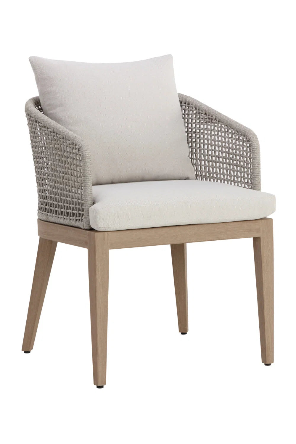 Luxury Woven Fabric Dining Chair European Style for Villa