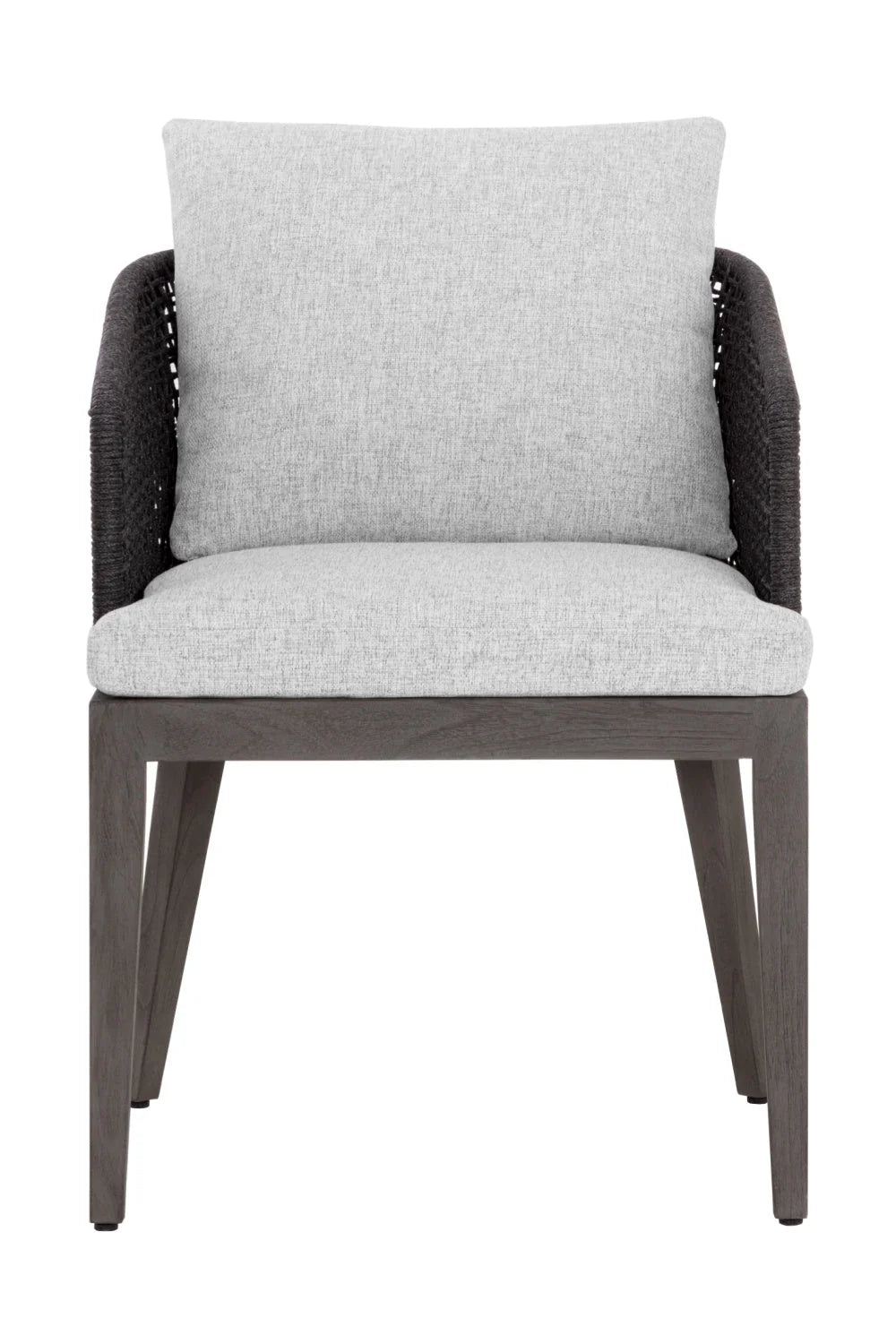 Luxury Woven Fabric Dining Chair European Style for Villa