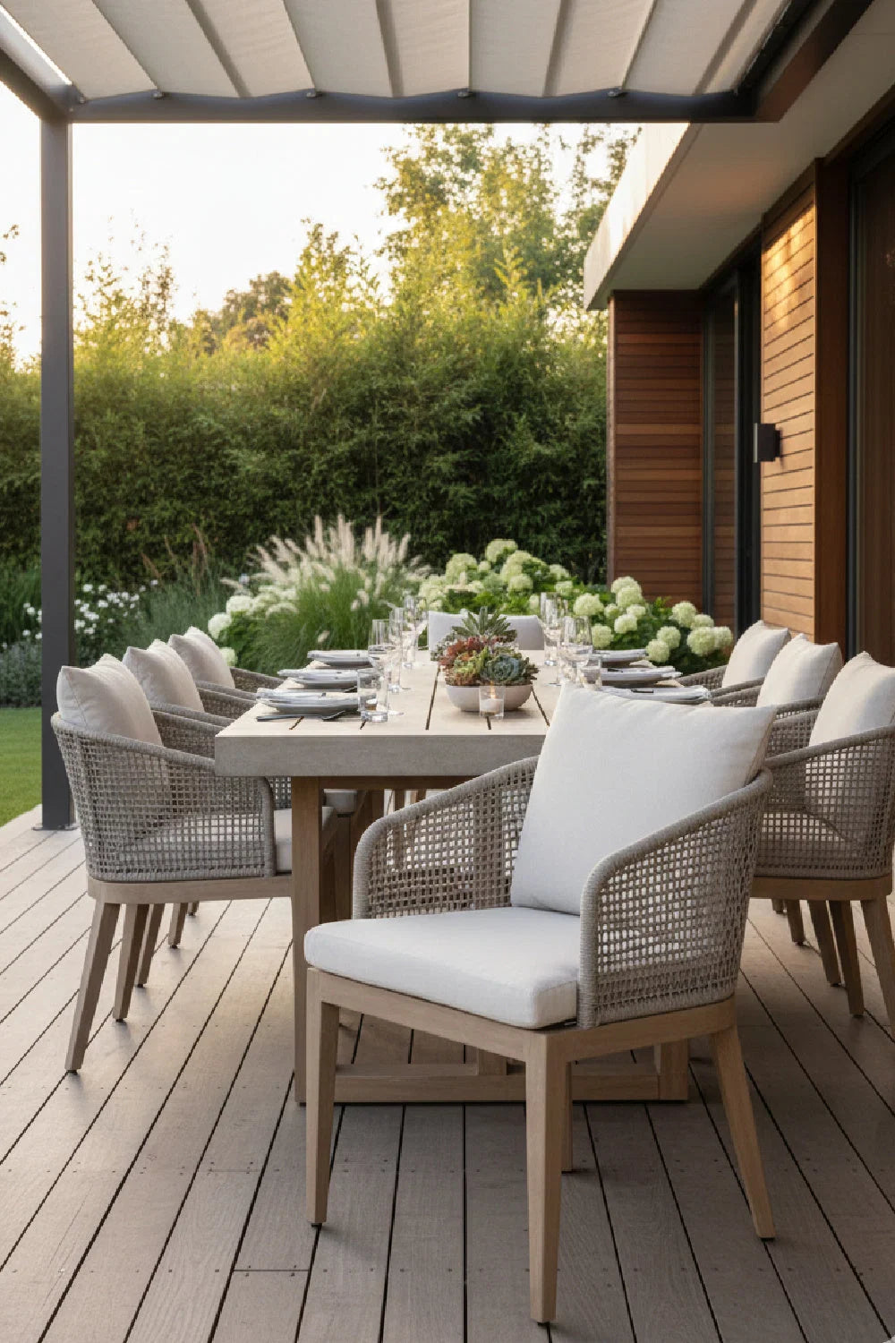 Luxury Woven Fabric Dining Chair European Style for Villa