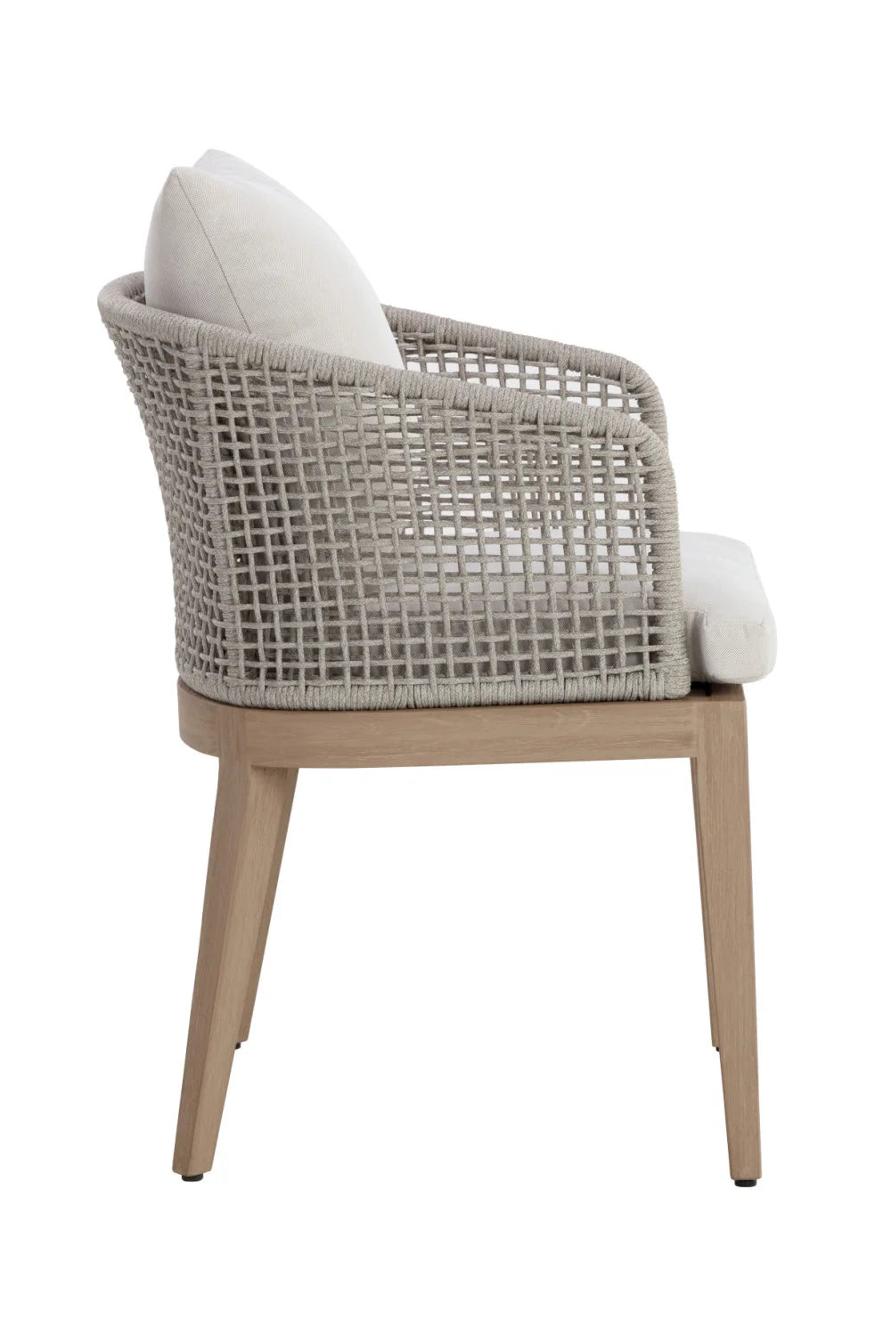 Luxury Woven Fabric Dining Chair European Style for Villa