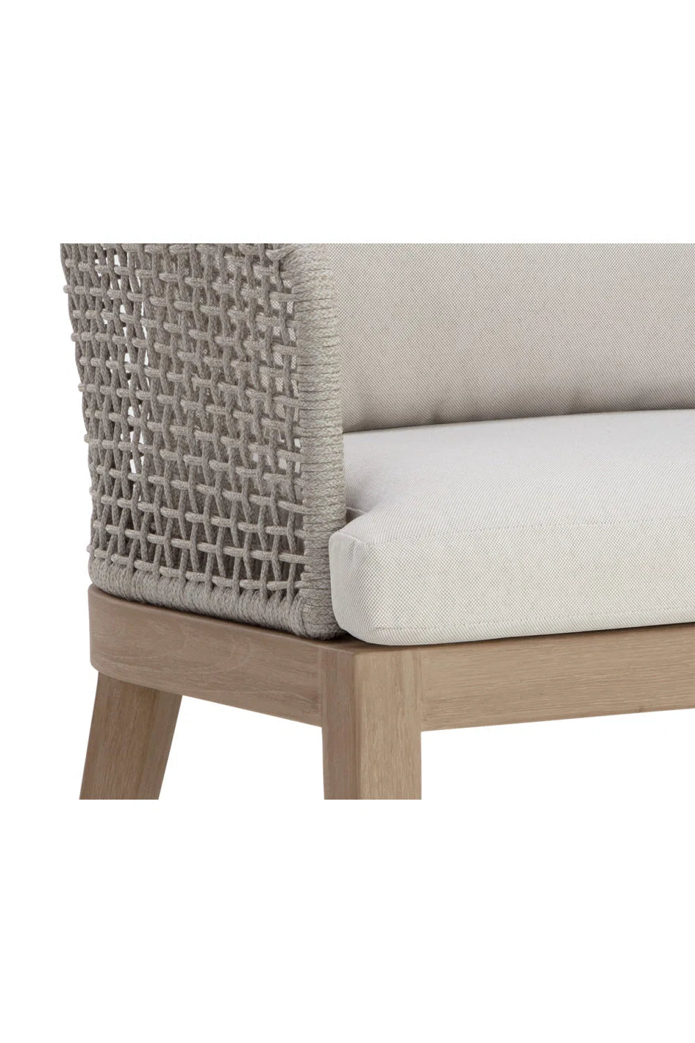 Luxury Woven Fabric Dining Chair European Style for Villa