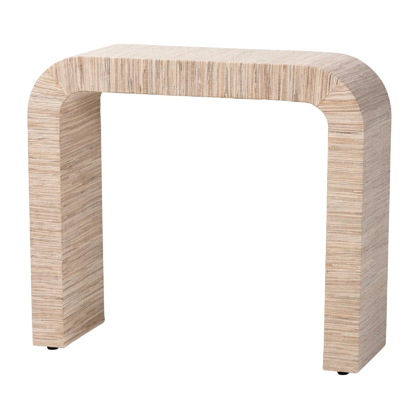 Luxury Woven Grasscloth Console Table Modern Italian Style for Villa