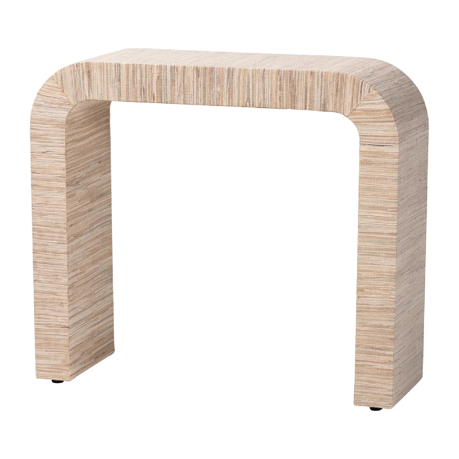 Luxury Woven Grasscloth Console Table Modern Italian Style for Villa