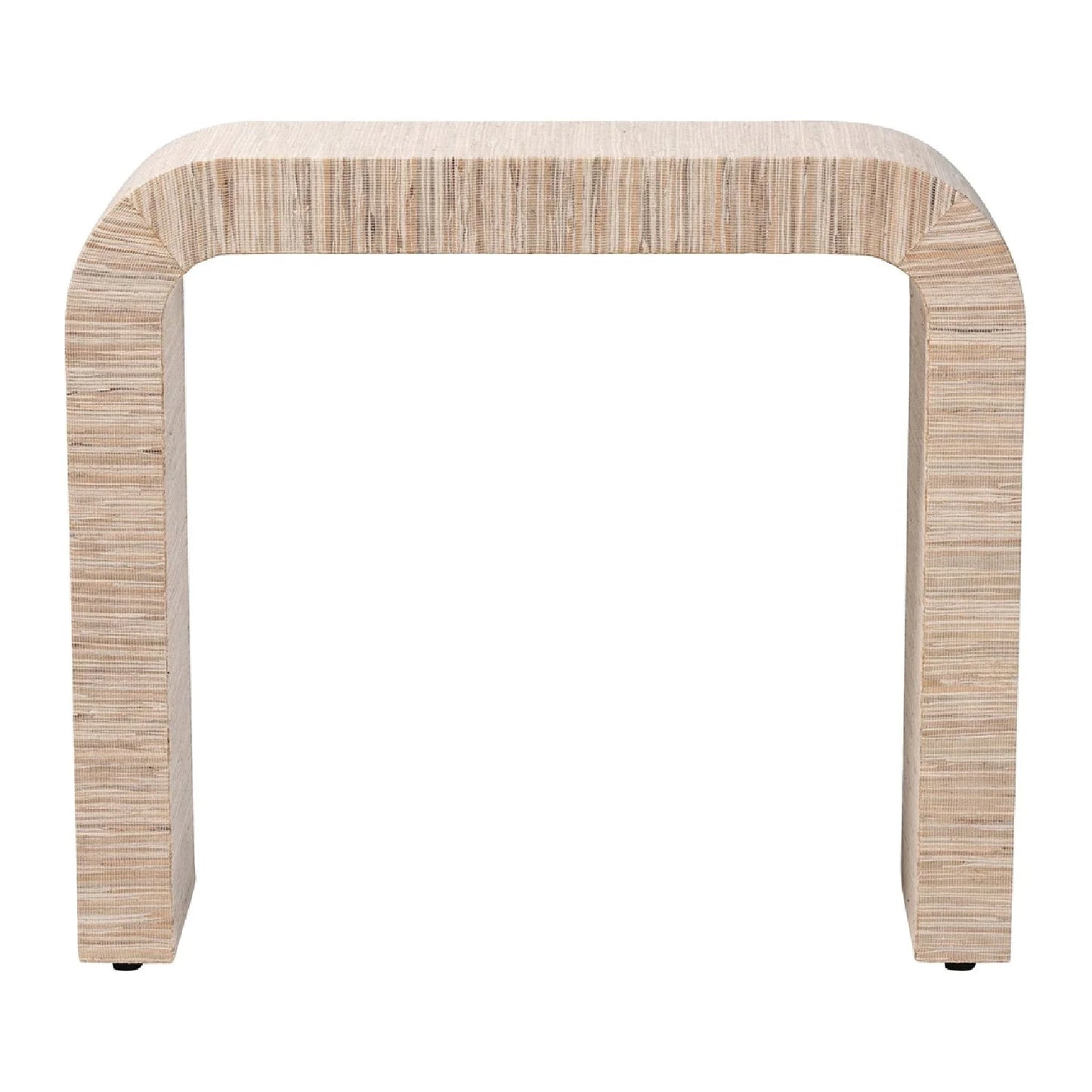 Luxury Woven Grasscloth Console Table Modern Italian Style for Villa