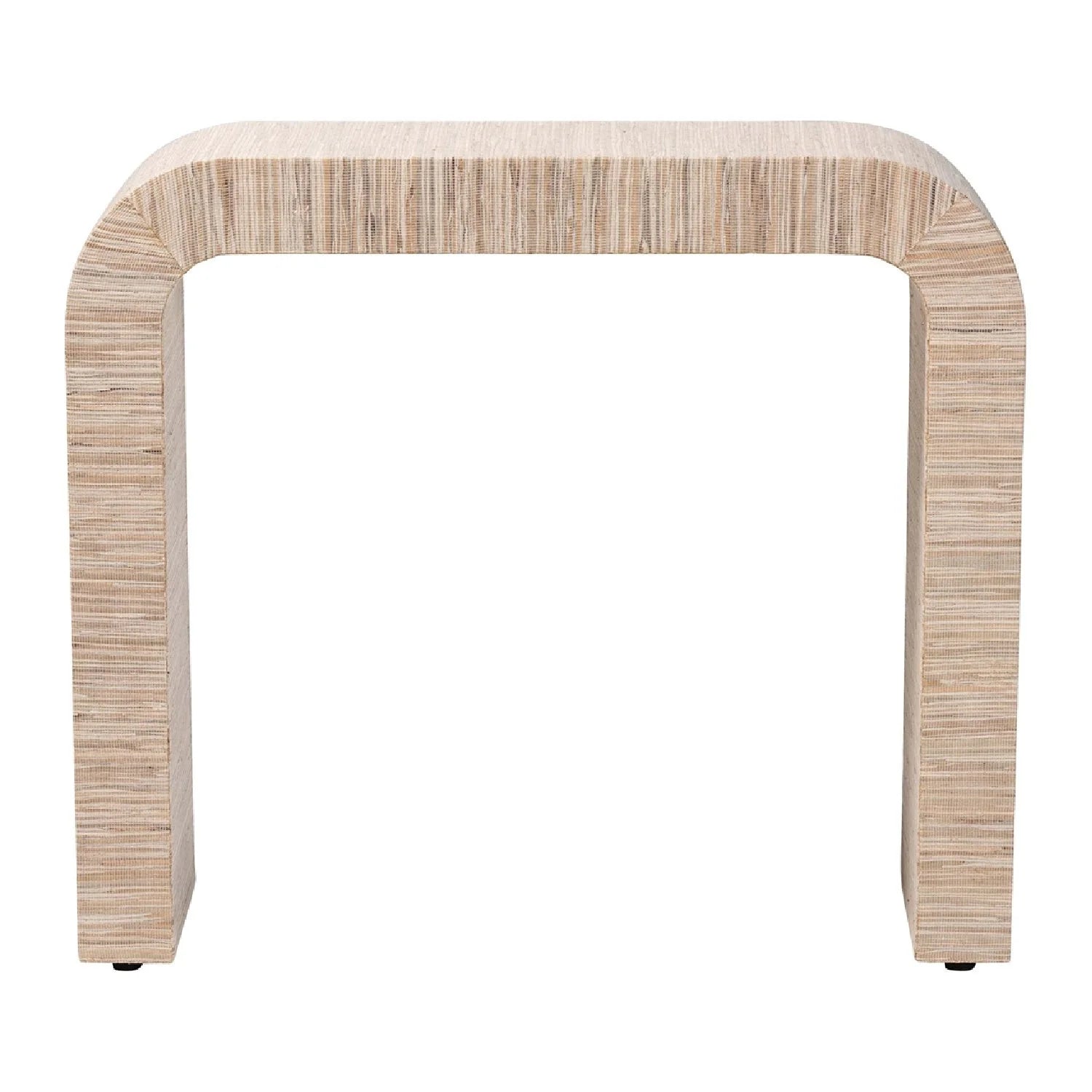 Luxury Woven Grasscloth Console Table Modern Italian Style for Villa